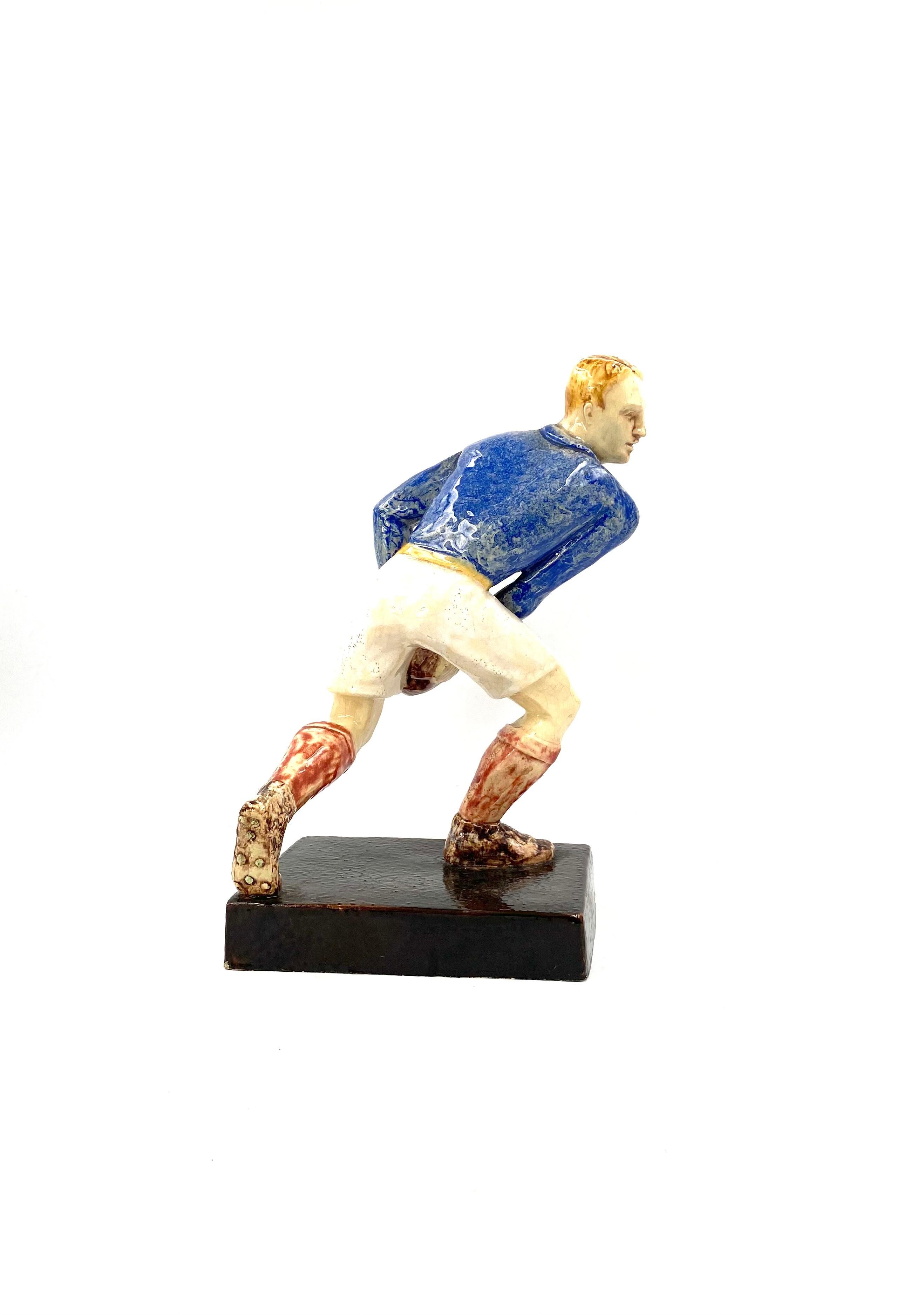 Willy Wuilleumier, Sculptures 'Les Joueurs De Rugby', G.A.M. France, 1940 For Sale 8