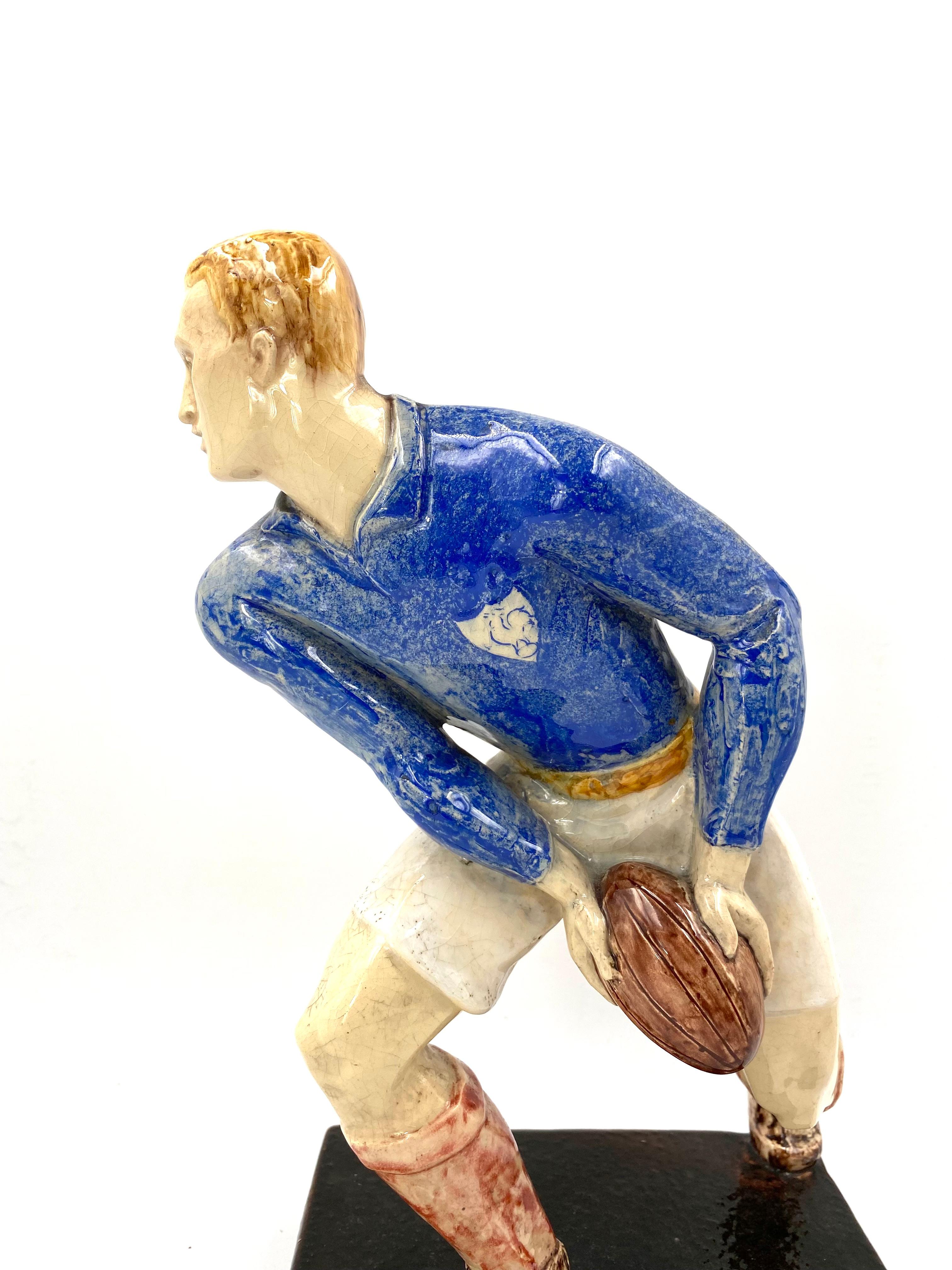 Willy Wuilleumier, Sculptures 'Les Joueurs De Rugby', G.A.M. France, 1940 For Sale 11