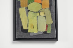 Willy Zuber Oil on Canvas Abstract Painting, Switzerland, 1961