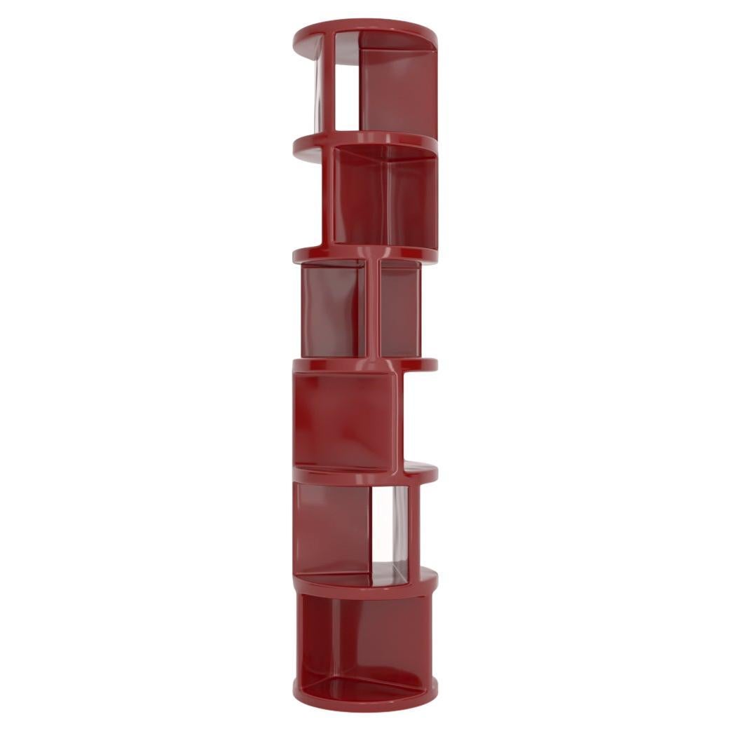 Red Wilma Bookshelf by Matteo Cibic for Delvis Unlimited For Sale