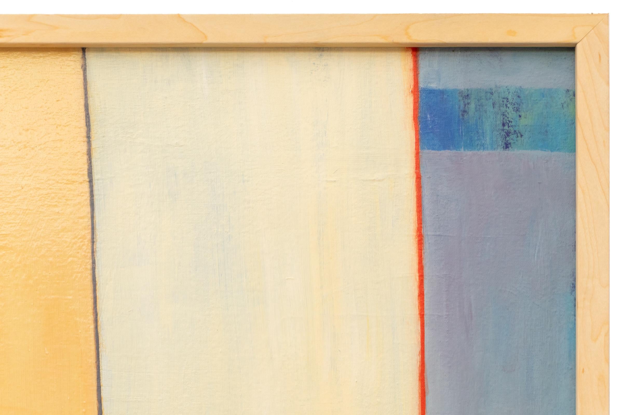 Omaggio a Diebenkorn Pittura ad olio astratta di Wilma Fiori - Yellow, Green, Red in vendita 5