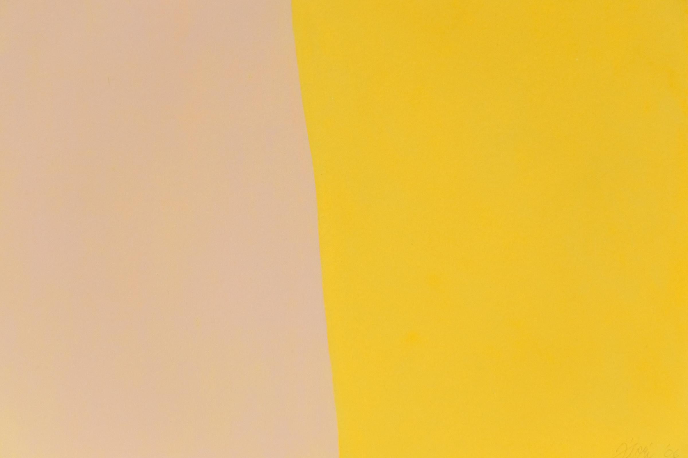 Gelbe Serie #5, 2006 Abstrakte Malerei von Wilma Fiori aus Denver im Angebot 2