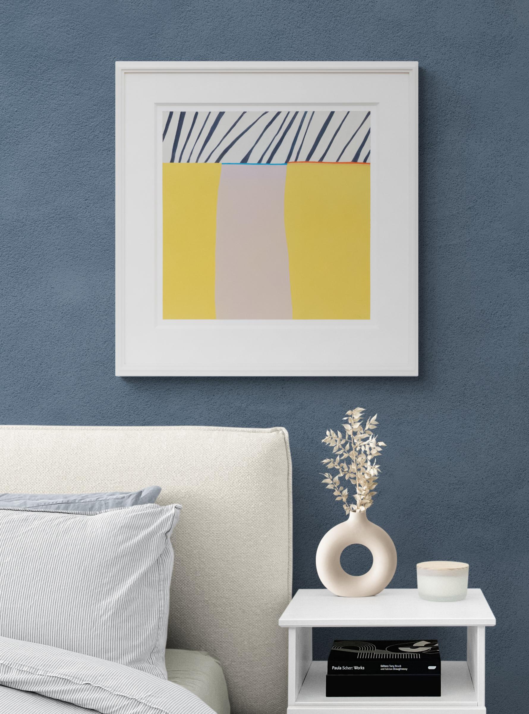 Gelbe Serie #5, 2006 Abstrakte Malerei von Wilma Fiori aus Denver im Angebot 8