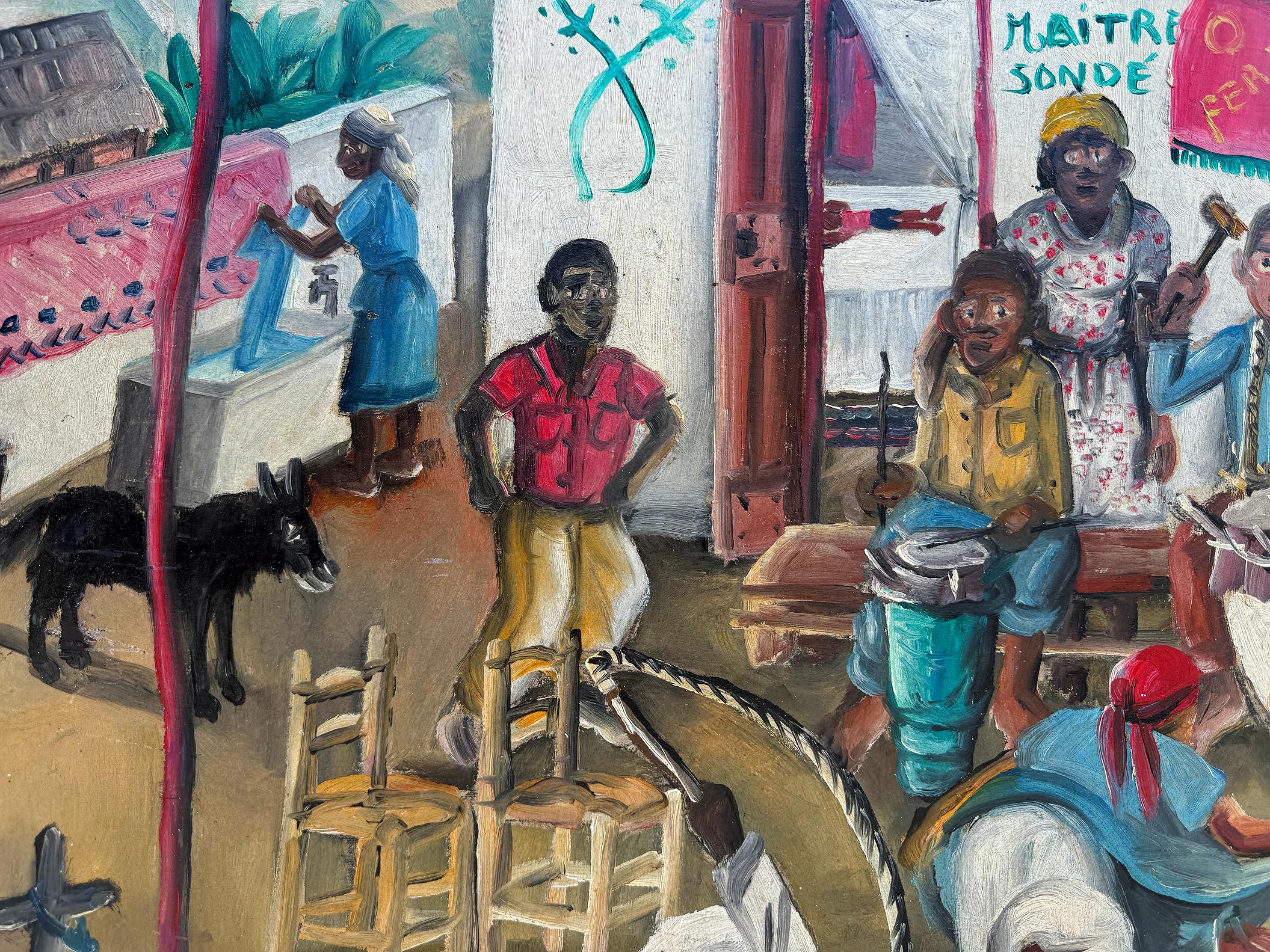 Ceremonia Vudú al Aire Libre con Sacrificio de Pollos Vudú en venta 9