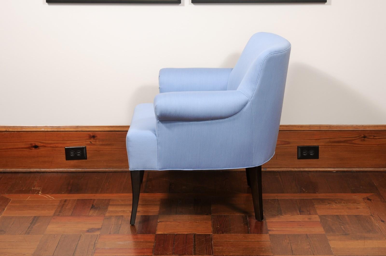 Wilson Blue Club Chair For Sale 1