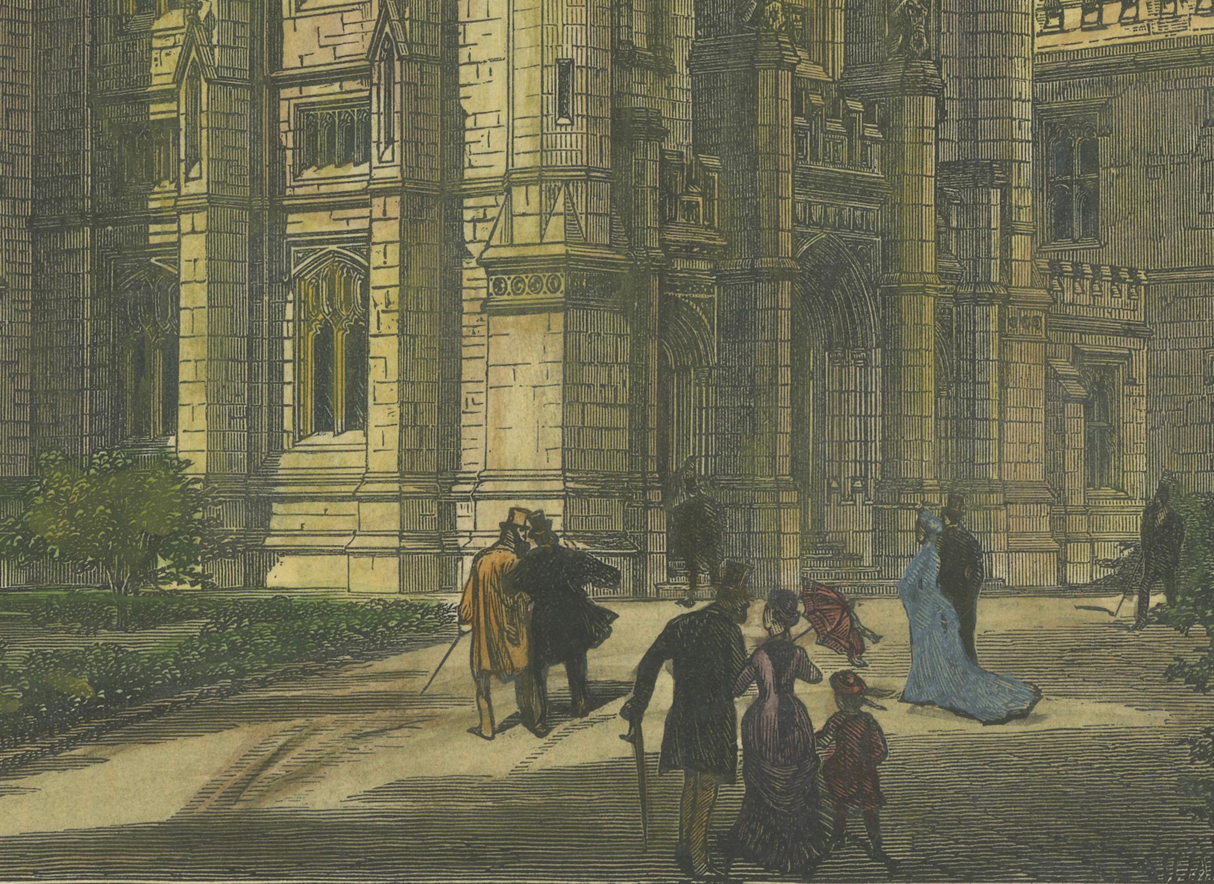 Wilson Hall, Melbourne University, Australia – Gothic Revival Landmark, 1879 In Good Condition For Sale In Langweer, NL
