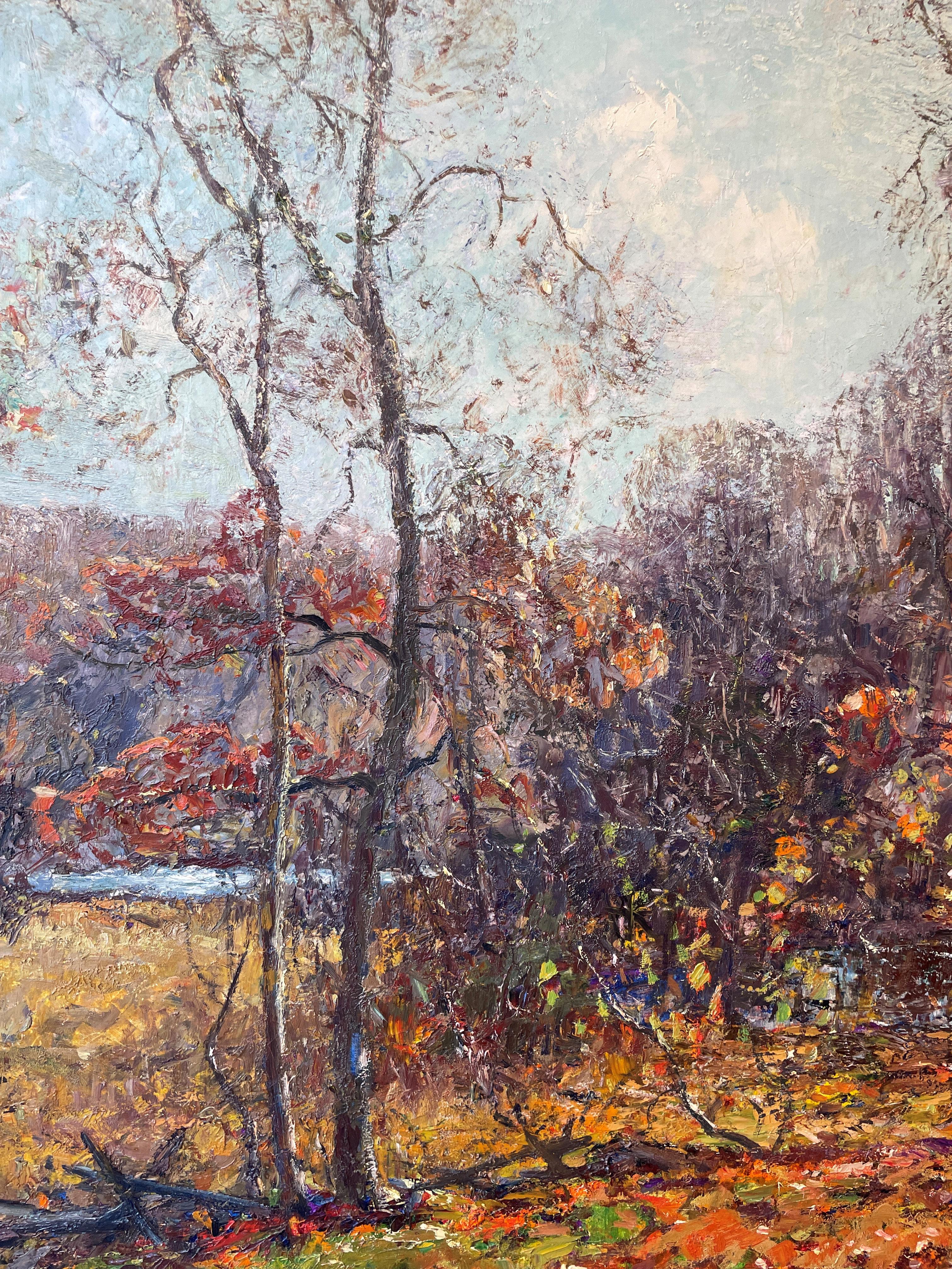 Wilson Irvine
Un vistazo al río Teniente, Connecticut
Firmado abajo a la izquierda
Óleo sobre lienzo
24 x 30 pulgadas

Procedencia:
Charles Brown Fine Art, Locust Valley, Nueva York
Sr. y Sra., Harry Vonderlieth, Locust Valley, Nueva York (adquirido