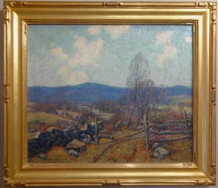 American Impressionist Artist Wilson Irvine 1869-1936 Autumn Field Oil painting