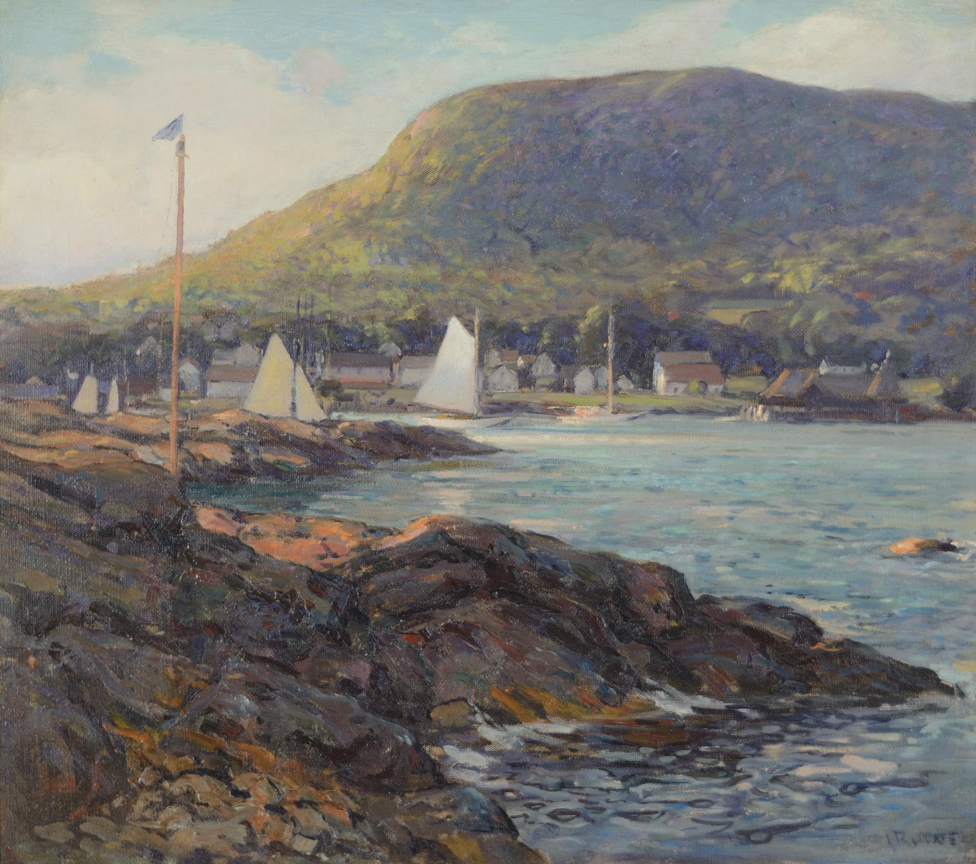 Le port de Camden, Maine, peinture à l'huile de Wilson Henry Irvine 1