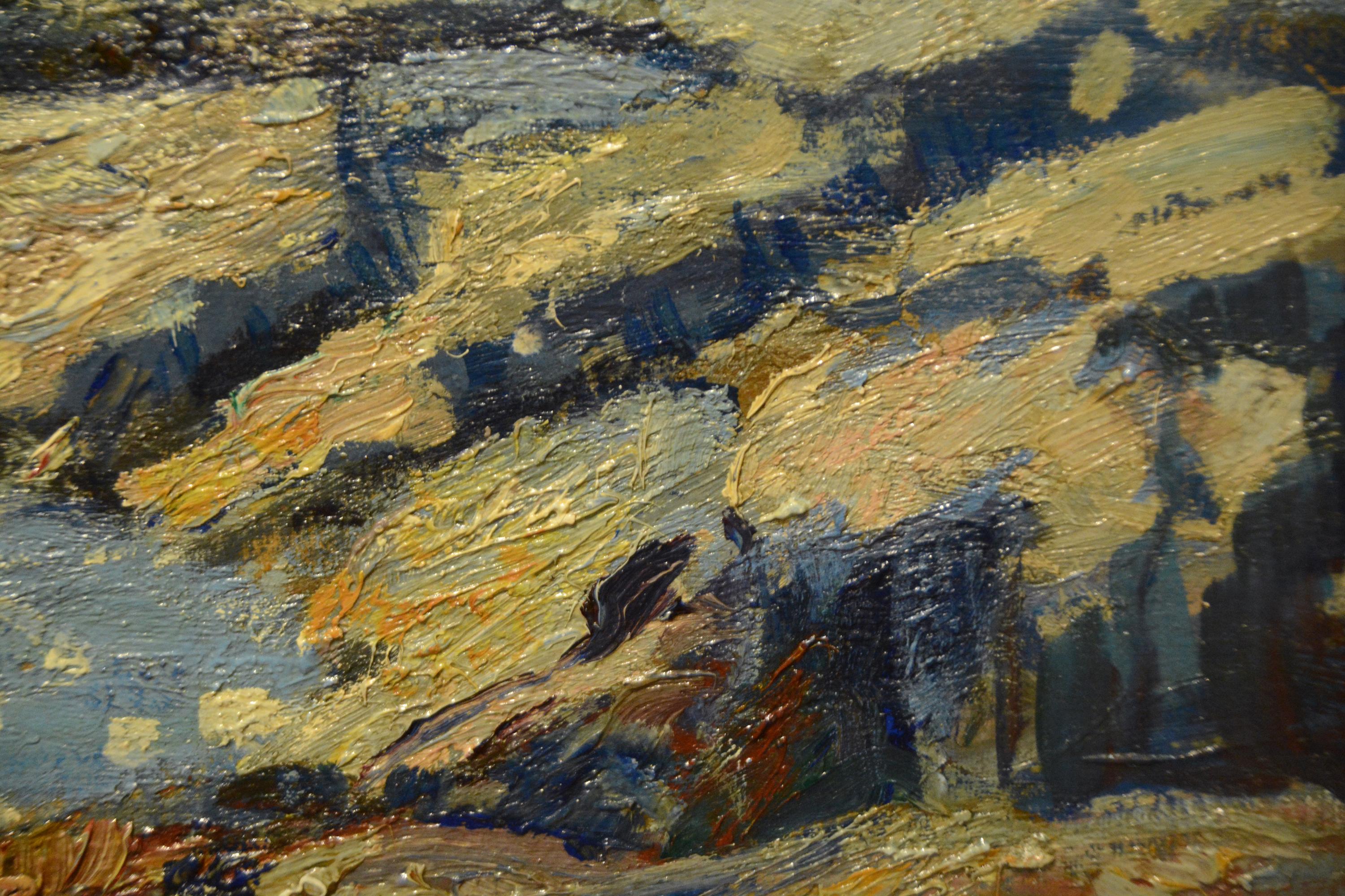 Die Frühlingswellen, Monhegan Island  – Painting von Wilson Henry Irvine