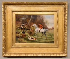 Oil Painting by Wilson Hepple "In Hot Pursuit"