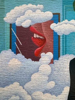 Groovy 1970s Men's Fashion Bell Bottoms Surreal Bumble Bee