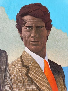 Handsome Men at Race Track , Horse Racing