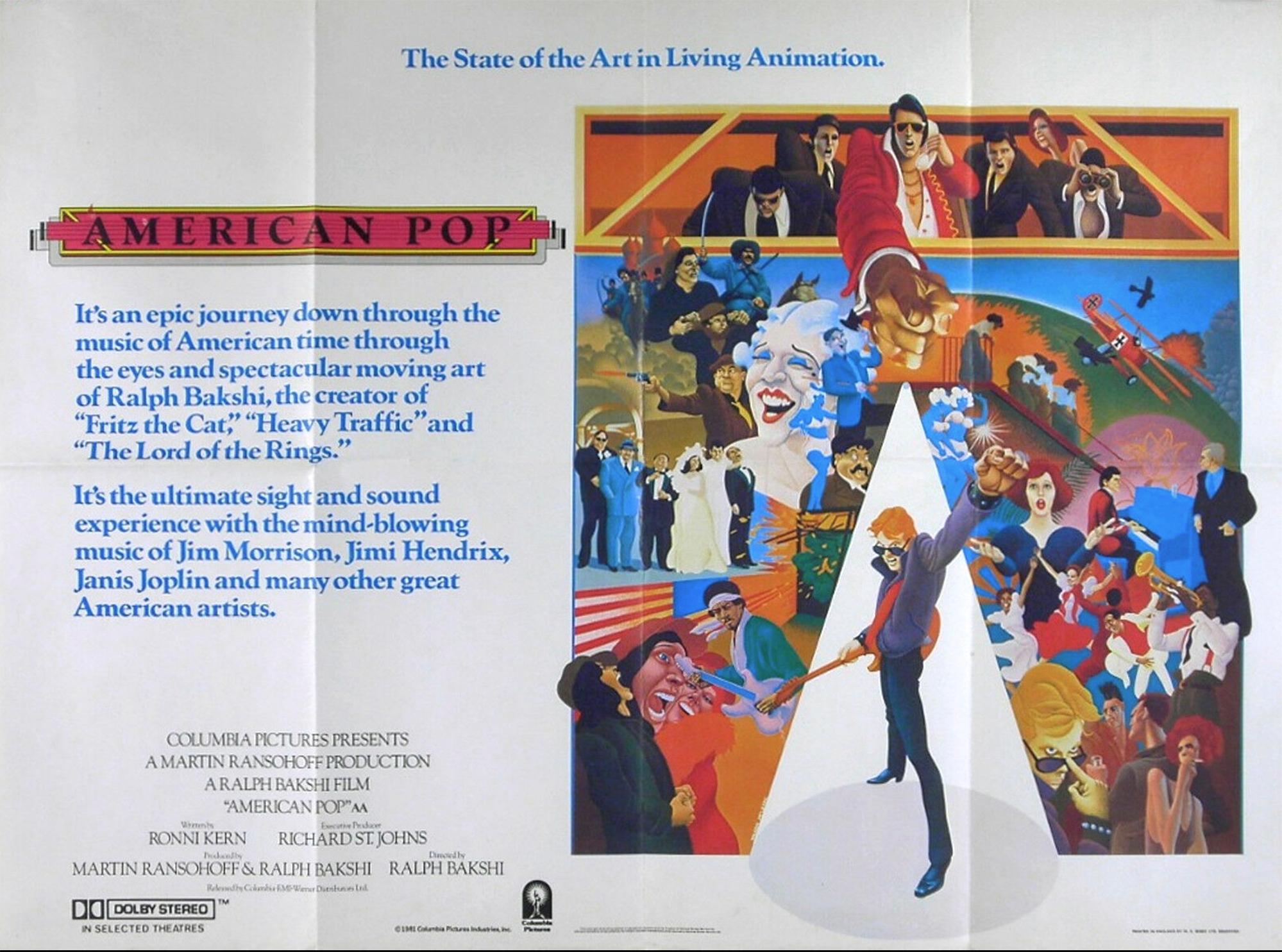 Affiche de film d'illustration pour le film « American Pop » en vente 5