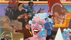 Affiche de film d'illustration pour le film « American Pop »