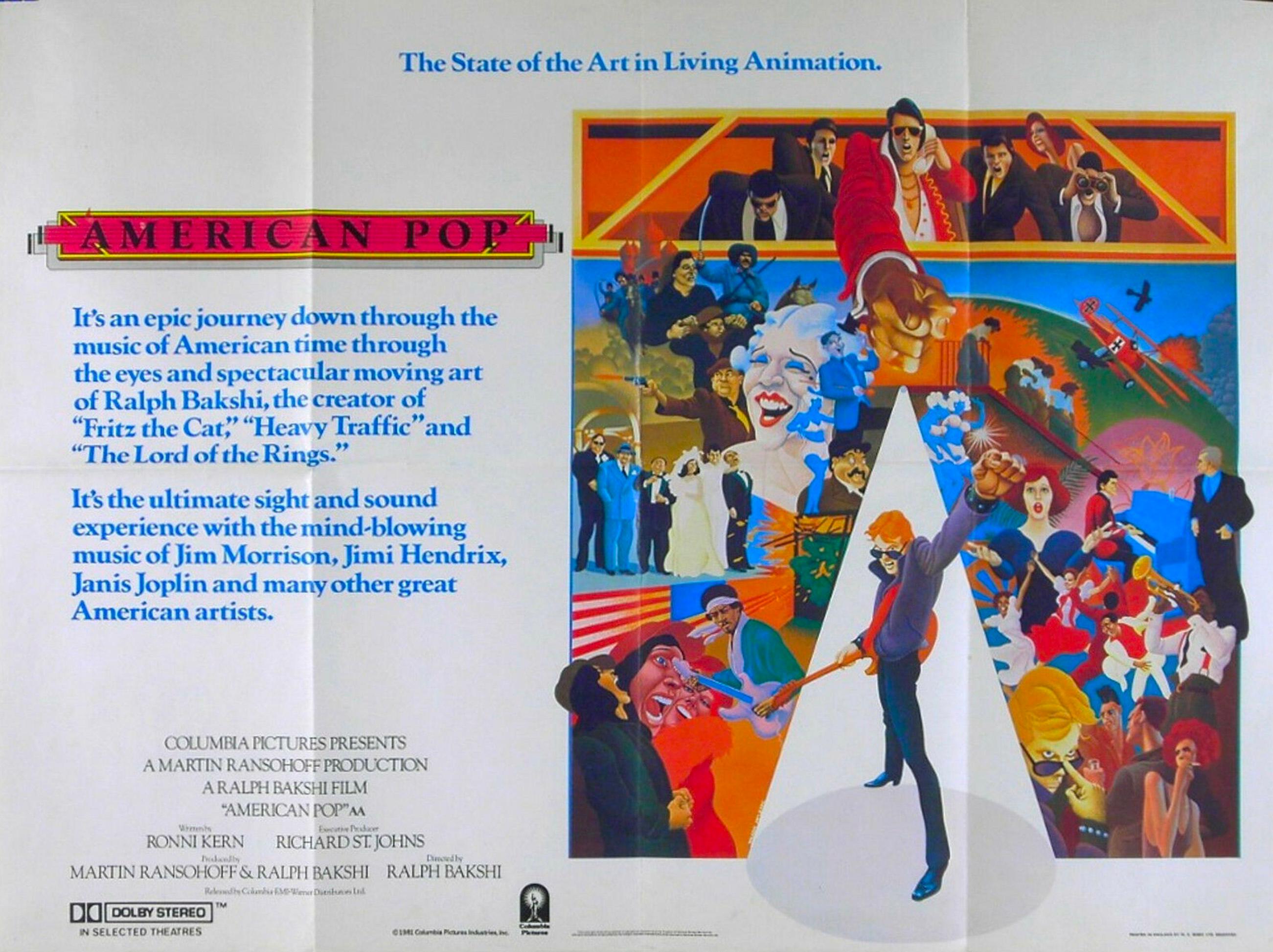 Filmplakat „American Pop“, Illustration im Angebot 3