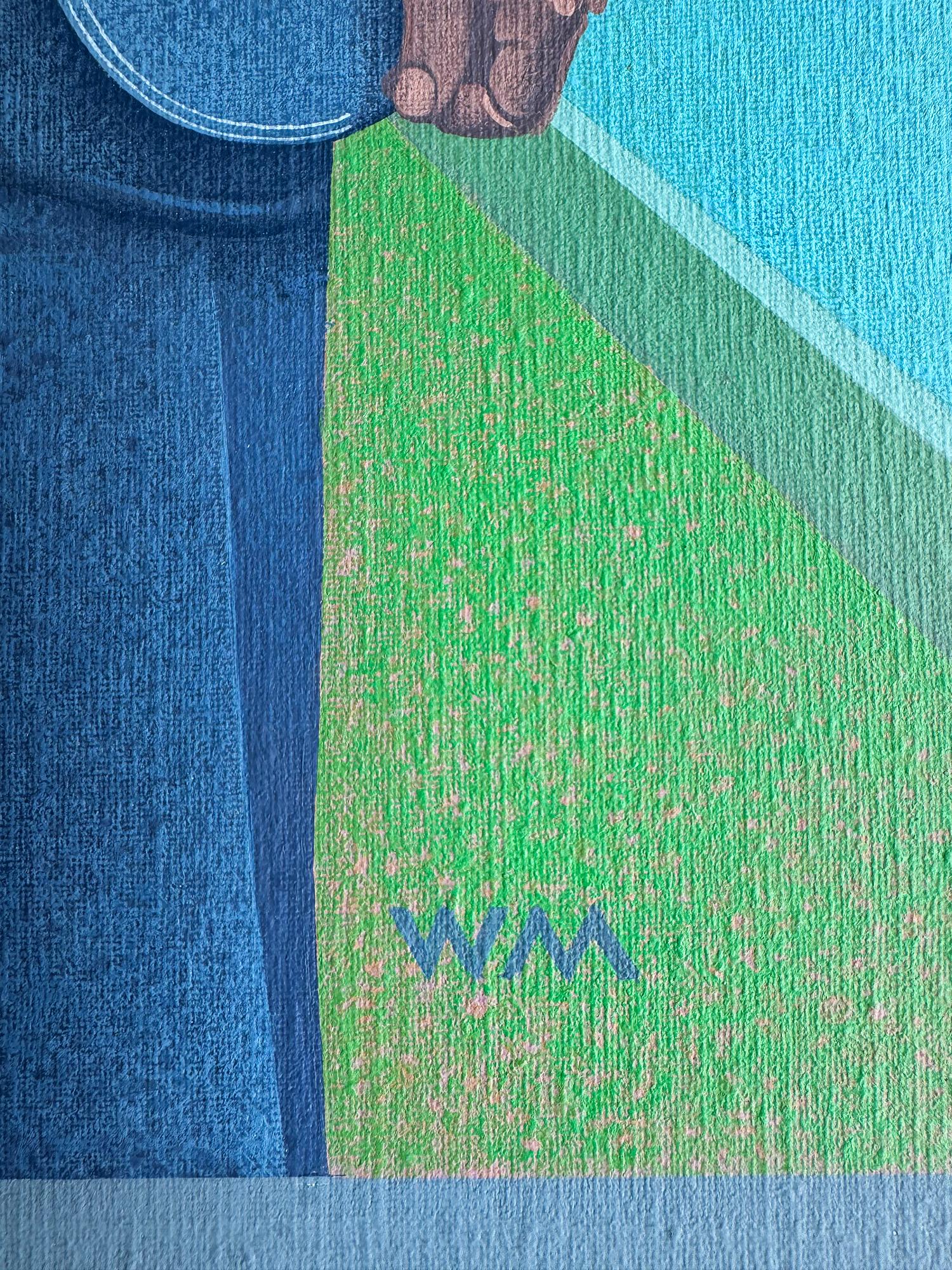 Moda maschile surreale dei fantastici anni '70 - Dragon Fly Rene Magritte Clouds in vendita 7