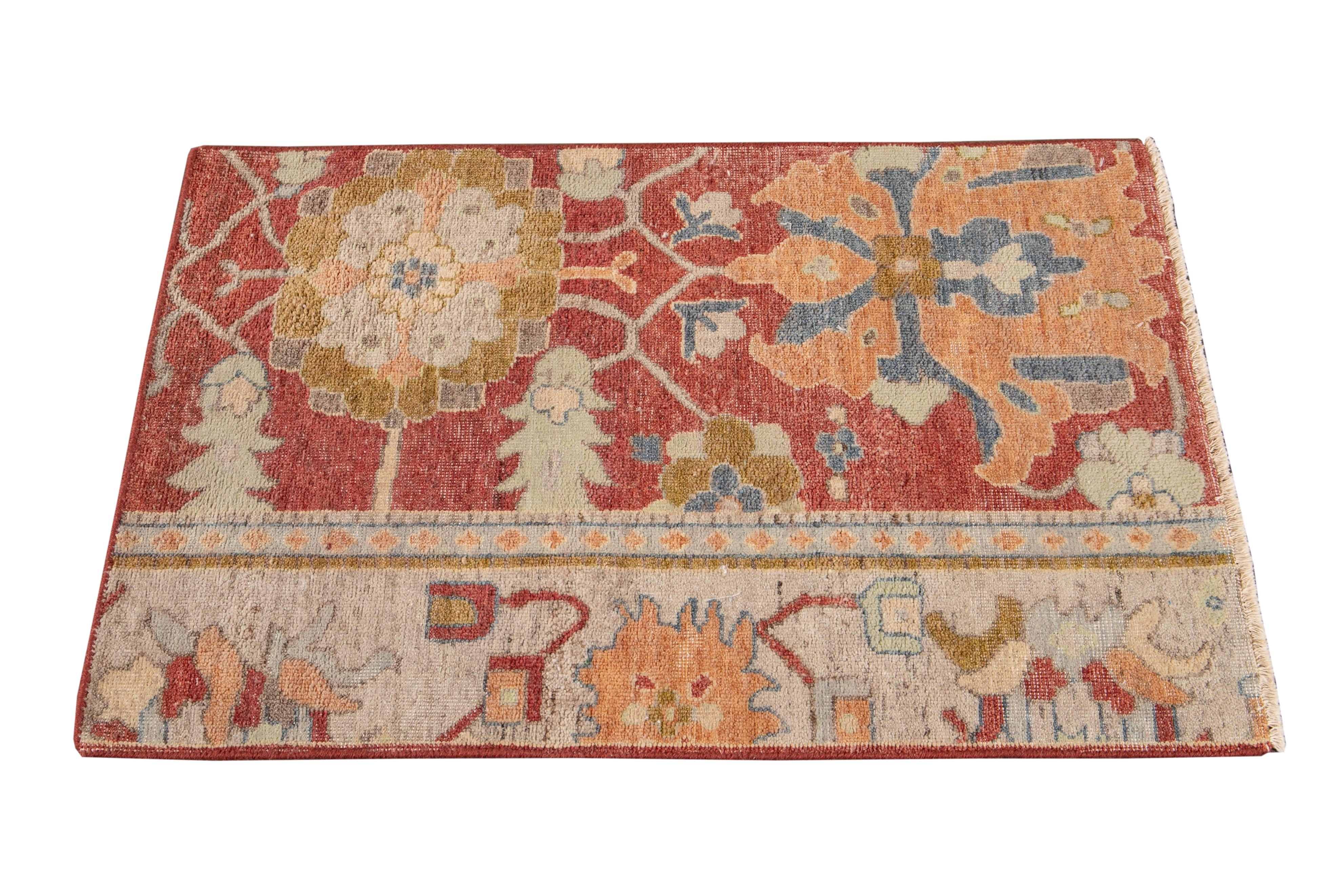 Indian Wilton Collection Handwoven Wool Customized Modern Rug For Sale