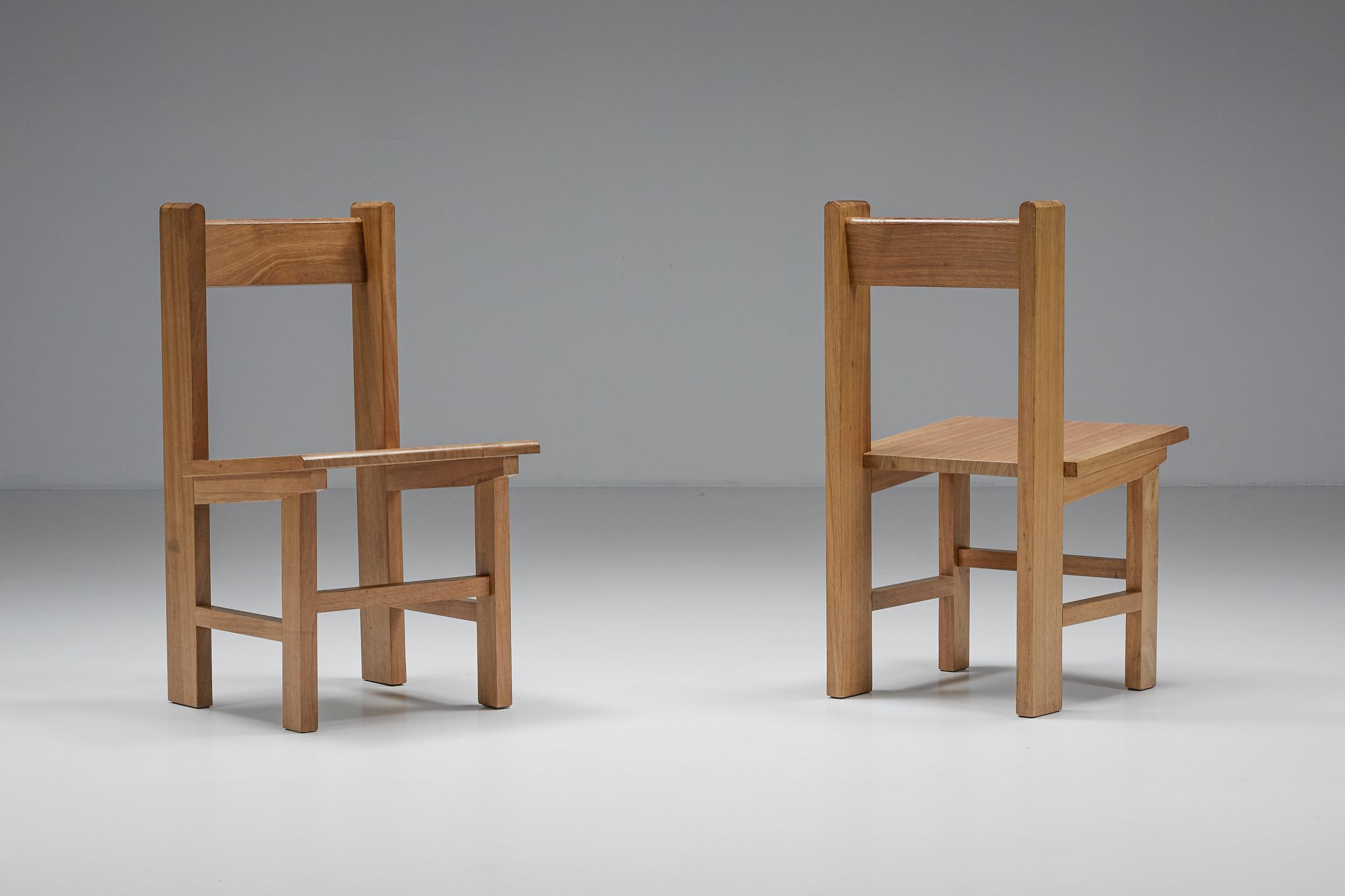 Néerlandais Chaises de salle à manger Wim Den Boon, modernité hollandaise, années 1950. en vente