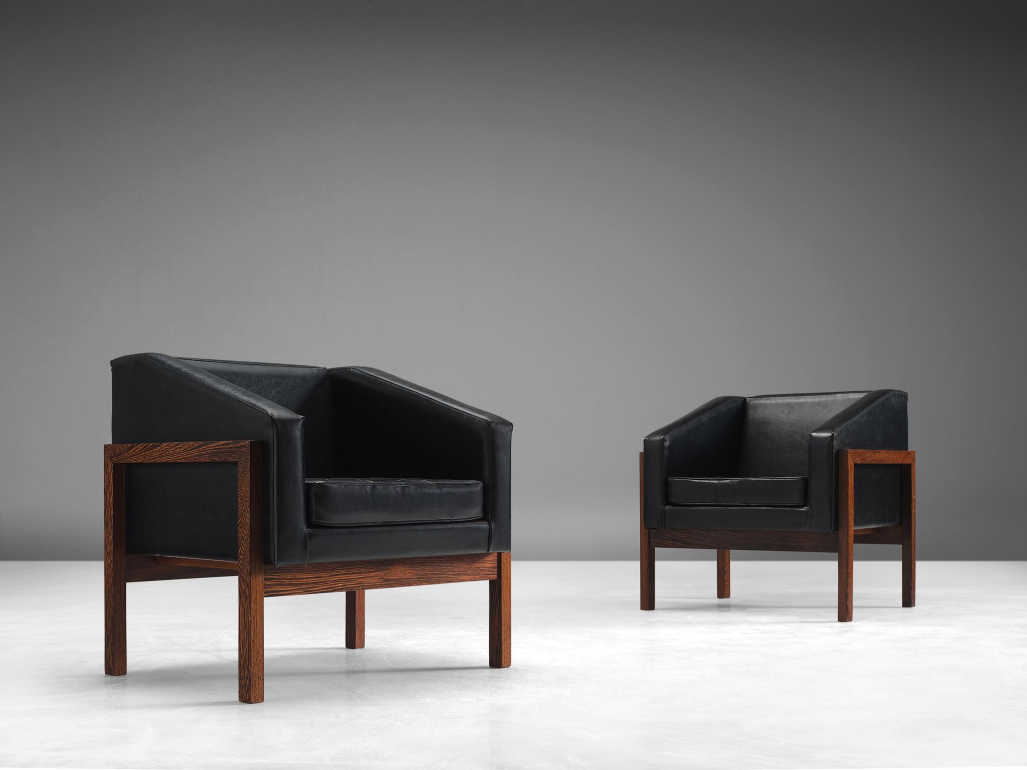Wim Den Boon Pair of Unique Dutch Lounge Chairs 1