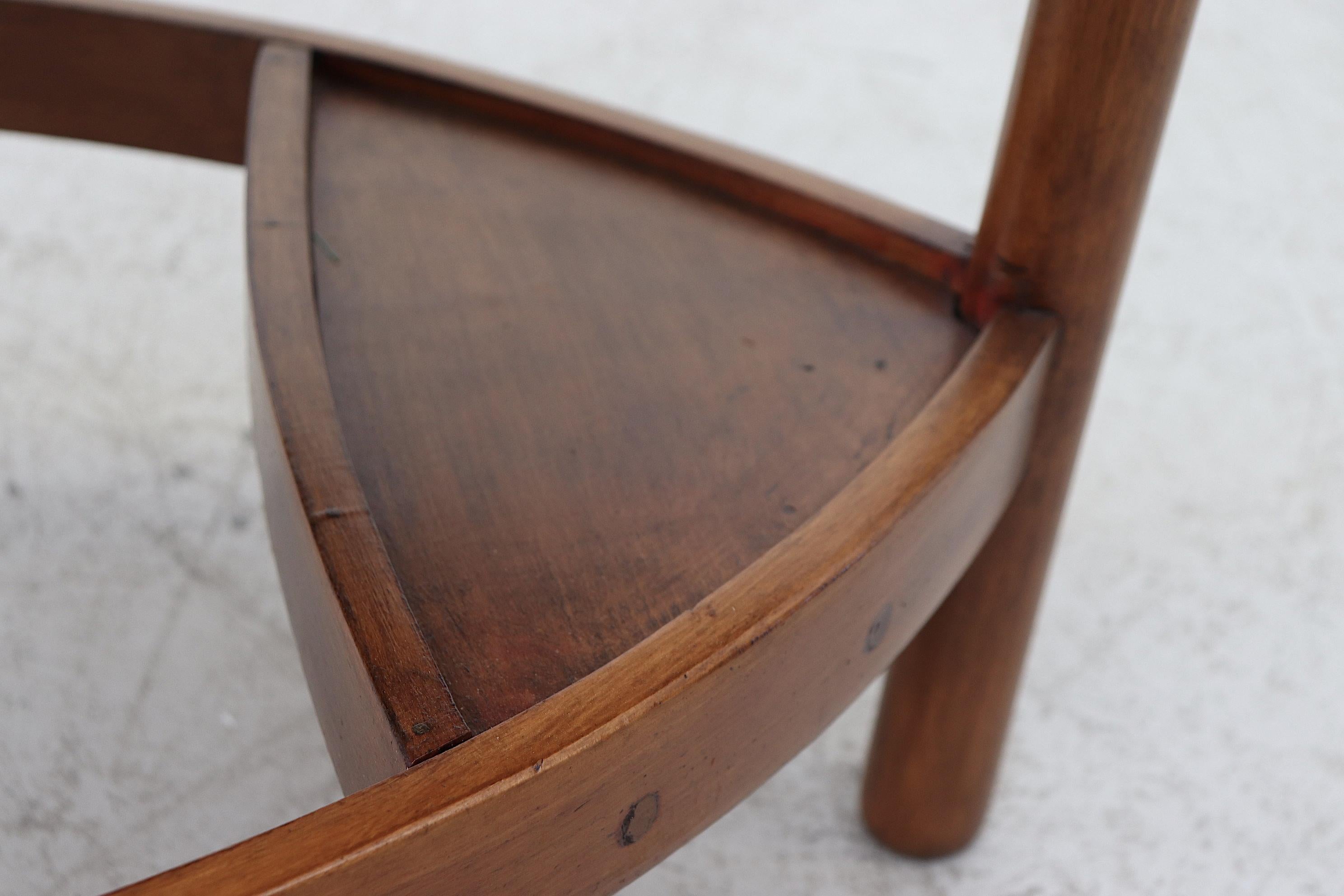 Chaise de joncs à trépieds style Wim Den Boon 4