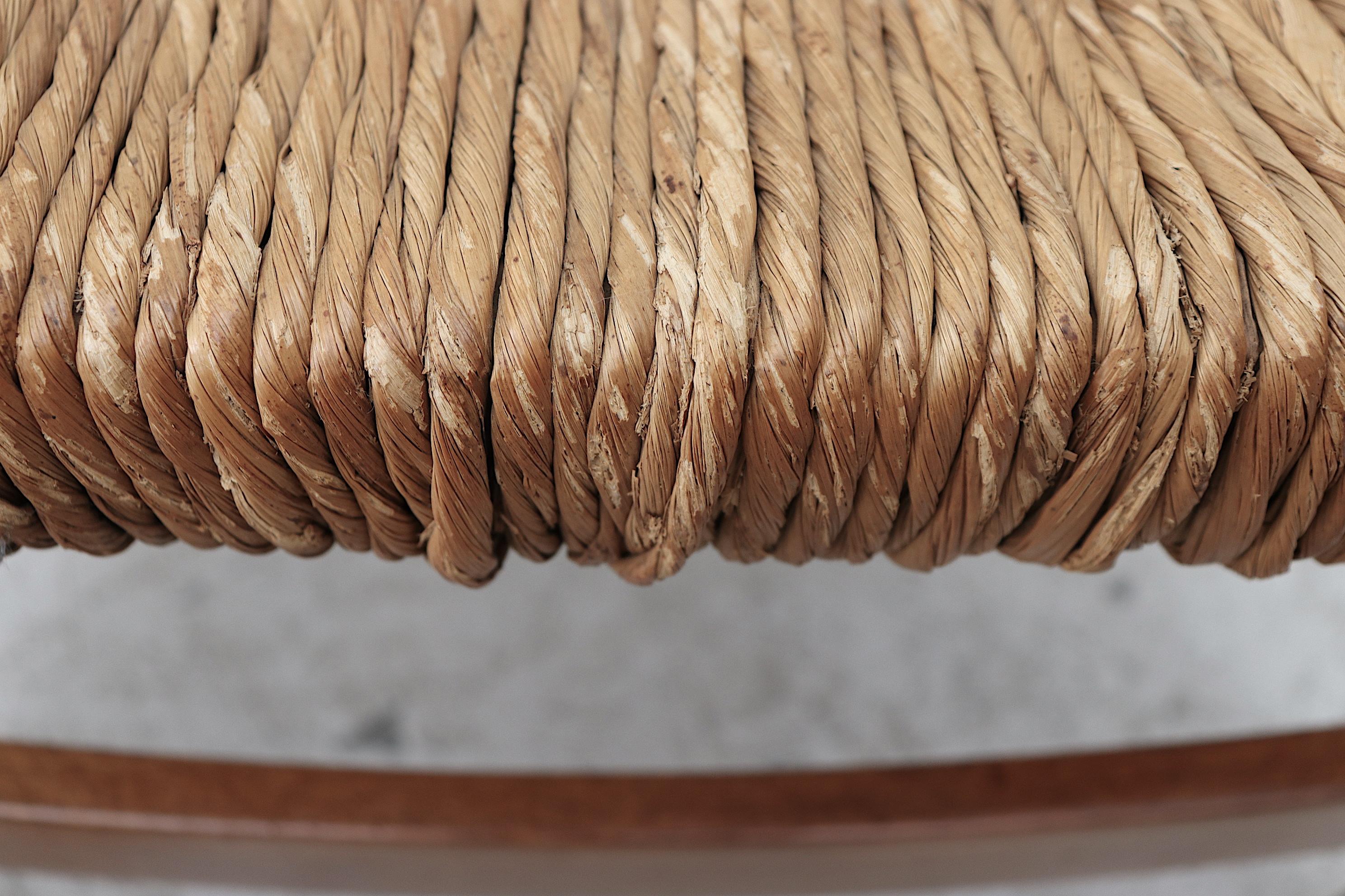 Chaise de joncs à trépieds style Wim Den Boon 2
