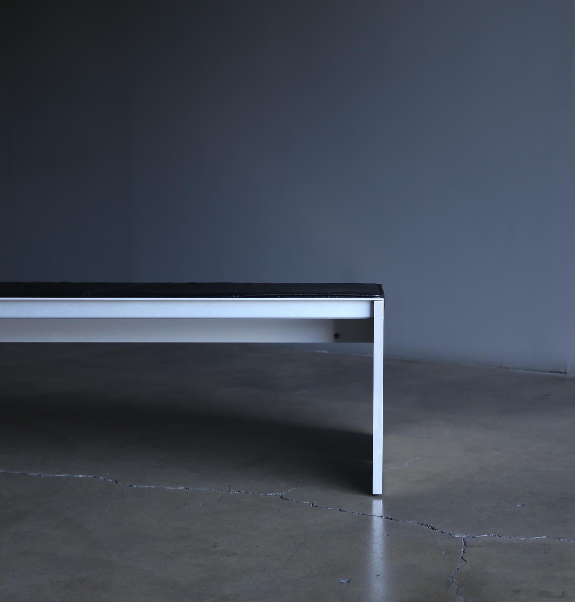 Anodized Wim Quist Kroller Muller Museum Bench by Spectrum, 1990's