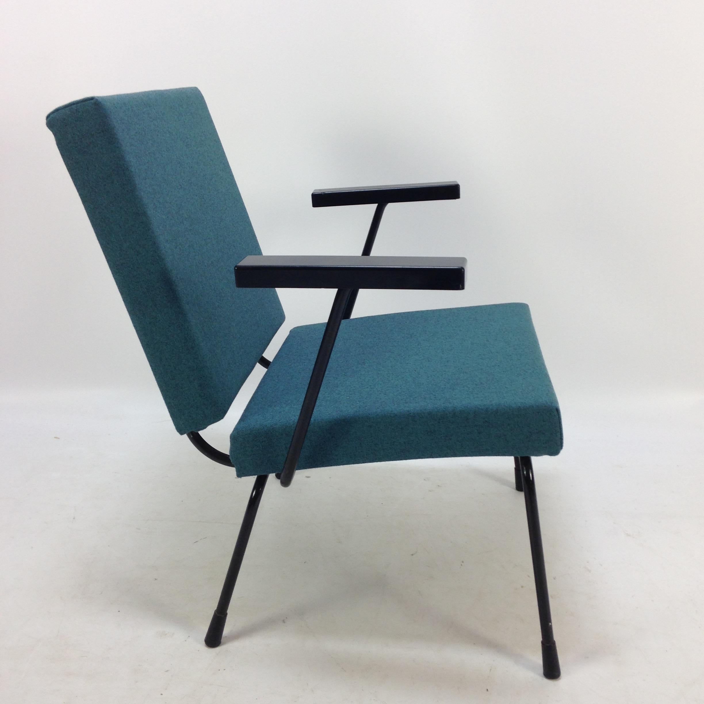 Wim Rietveld 1401 Lounge Chair für Gispen, 1950er Jahre (Gemalt) im Angebot