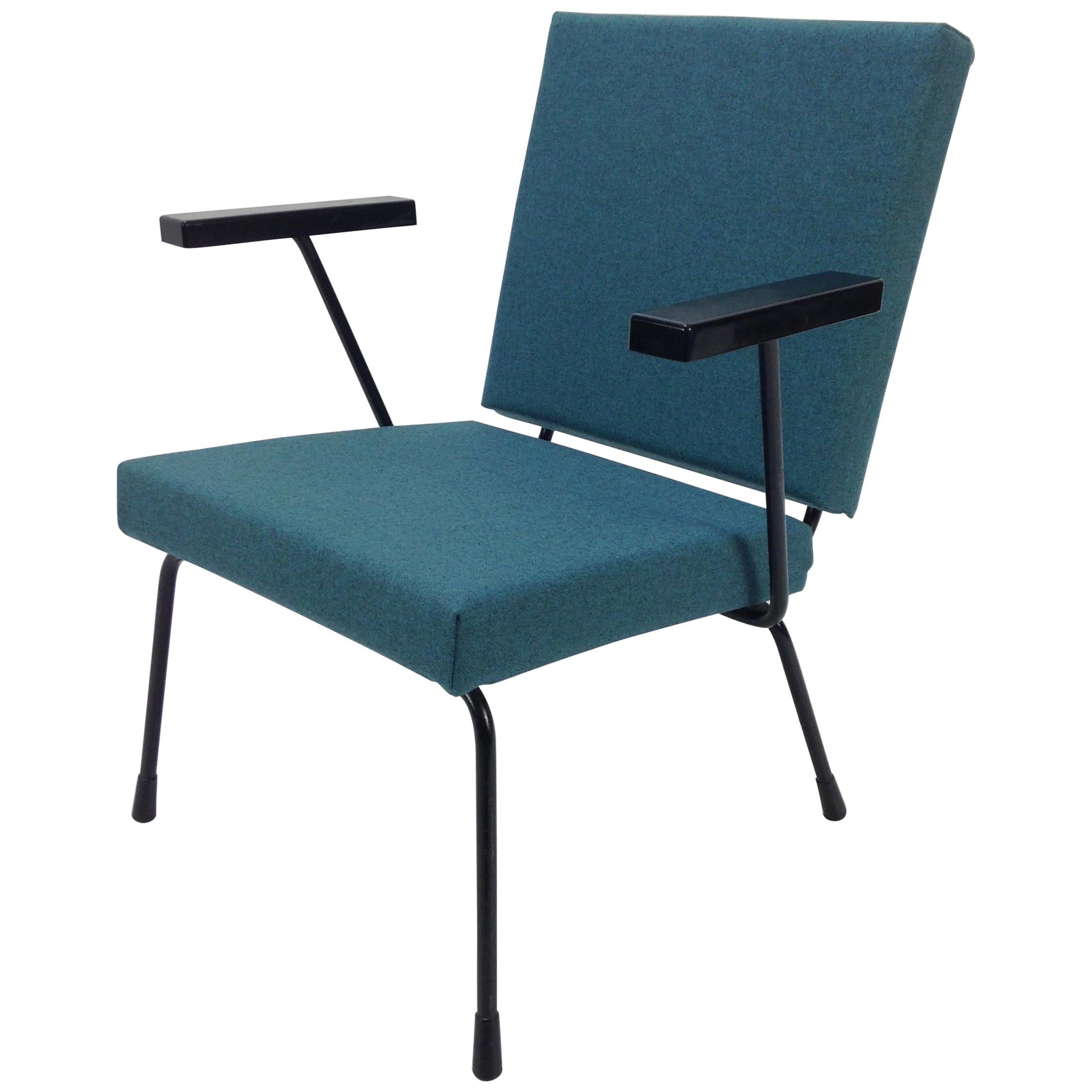 Wim Rietveld 1401 Lounge Chair for Gispen, 1950's For Sale at 1stDibs