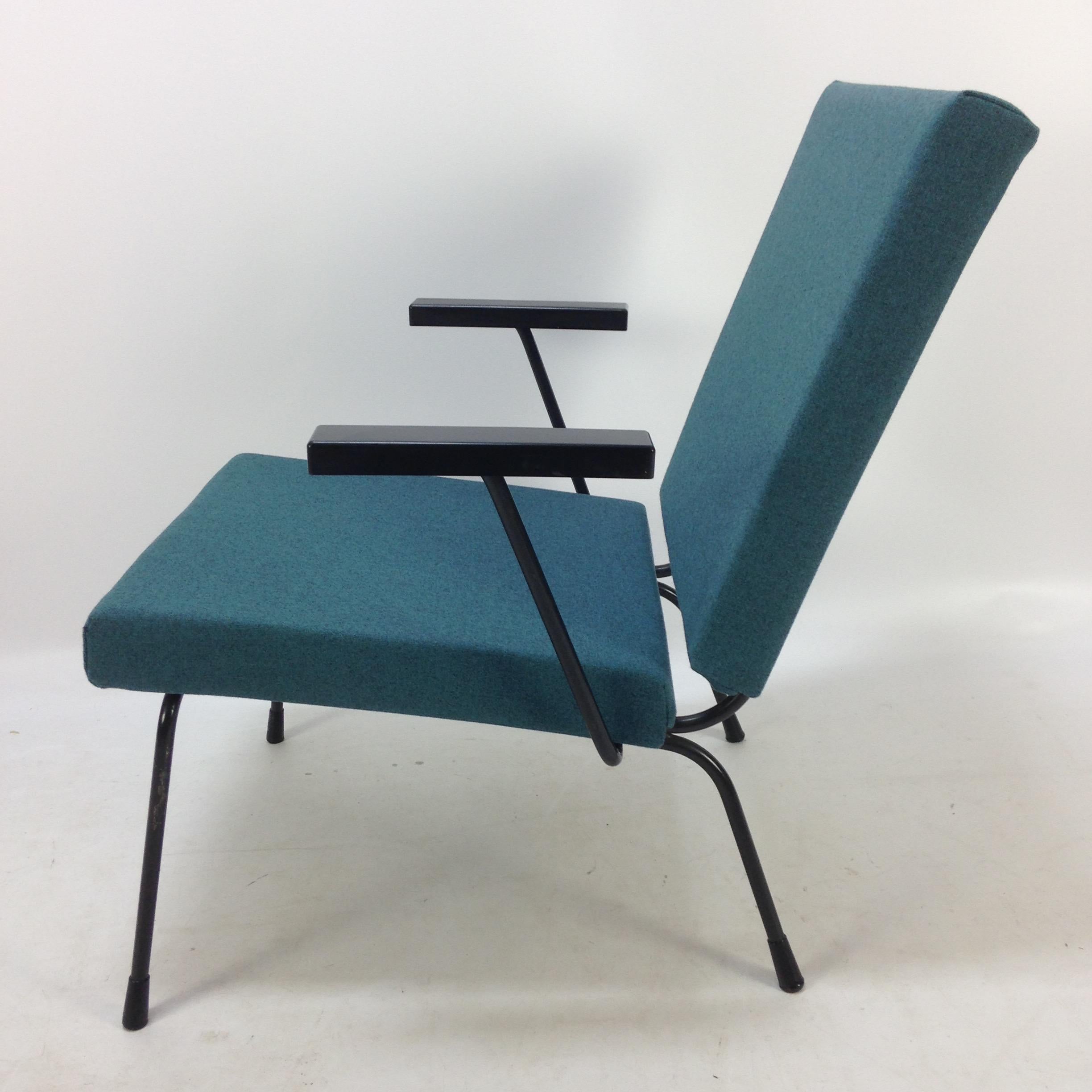 Wim Rietveld 1407 Silla de salón para Gispen, años 50 Moderno de mediados de siglo en venta