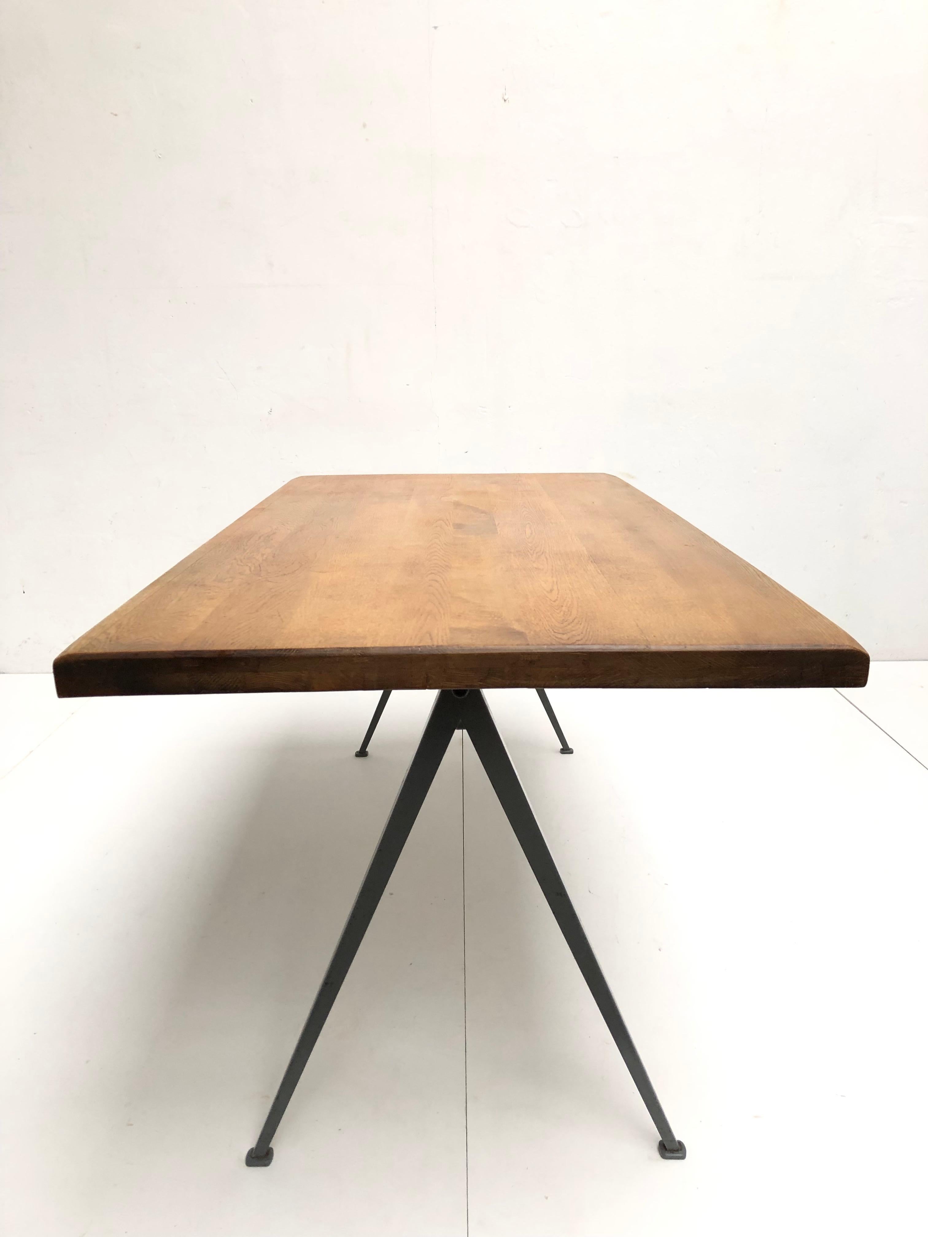 Wim Rietveld 1st Edition Oak Top 'Pyramid' Compass Table Ahrend the Cirkel 1959 3