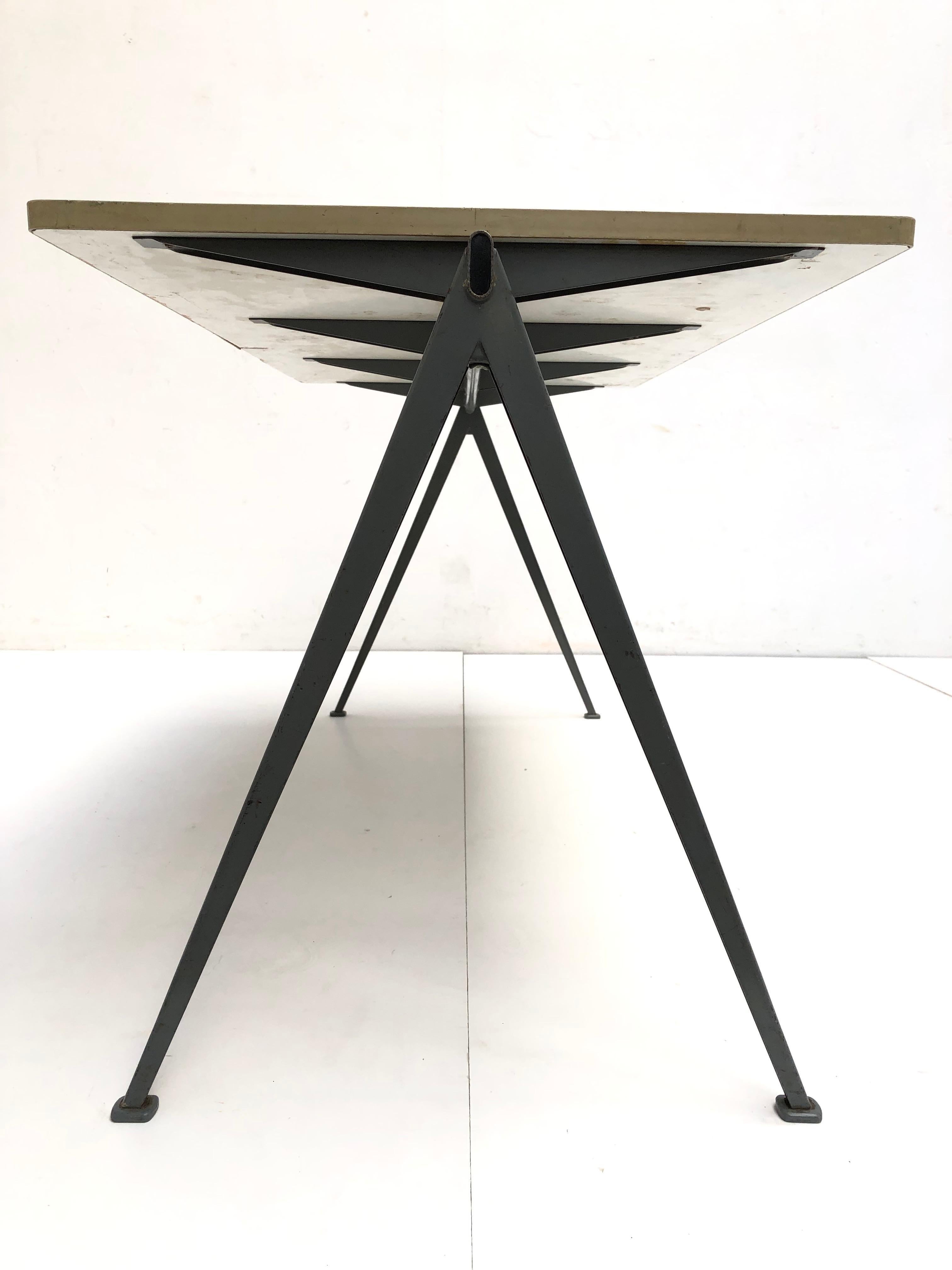 Wim Rietveld 1st Edition Oak Top 'Pyramid' Compass Table Ahrend the Cirkel 1959 5