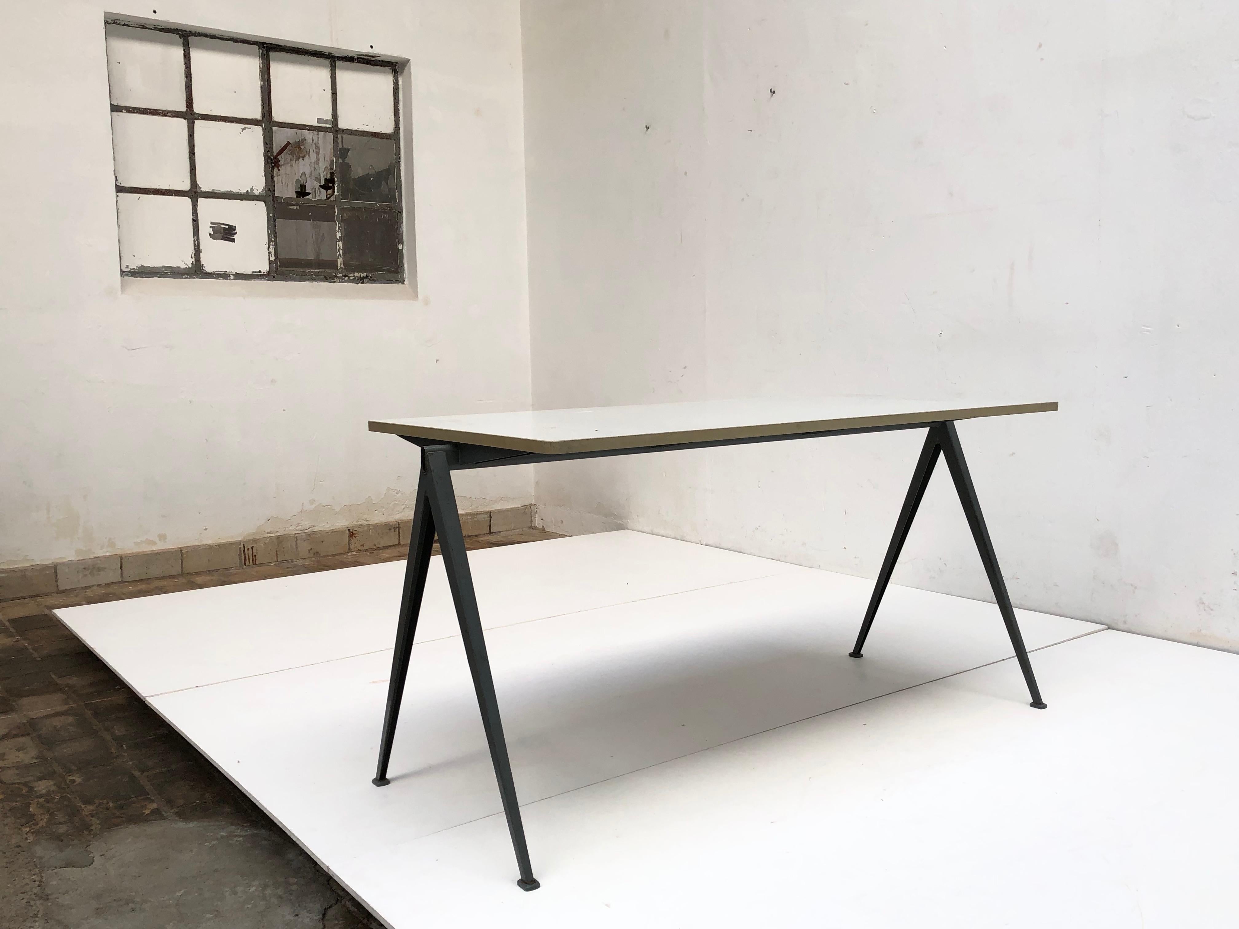 Wim Rietveld 1st Edition Oak Top 'Pyramid' Compass Table Ahrend the Cirkel 1959 8