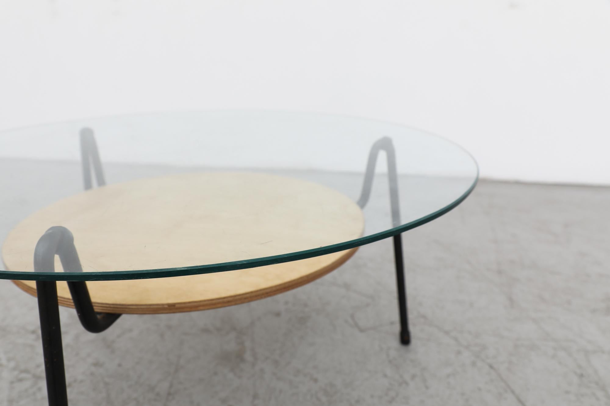 Wim Rietveld 535 Mosquito Table with Wood Tray 1