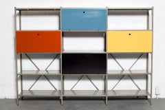 Wim Rietveld #663-2 Modular Metal Storage Cabinet for Gispen, 1954