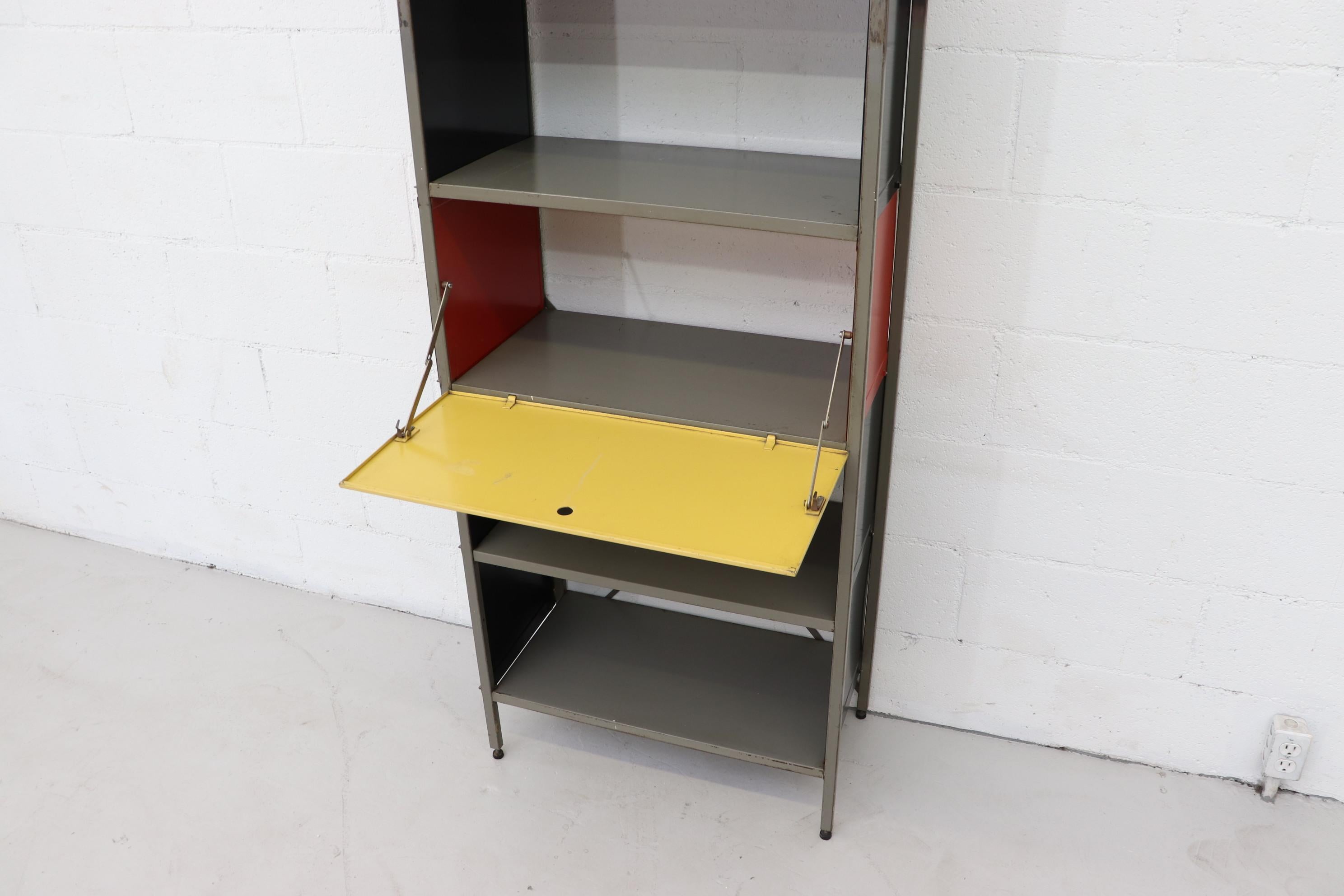 Mid-Century Modern Wim Rietveld 663 Bookcase Cabinet for Gispen For Sale