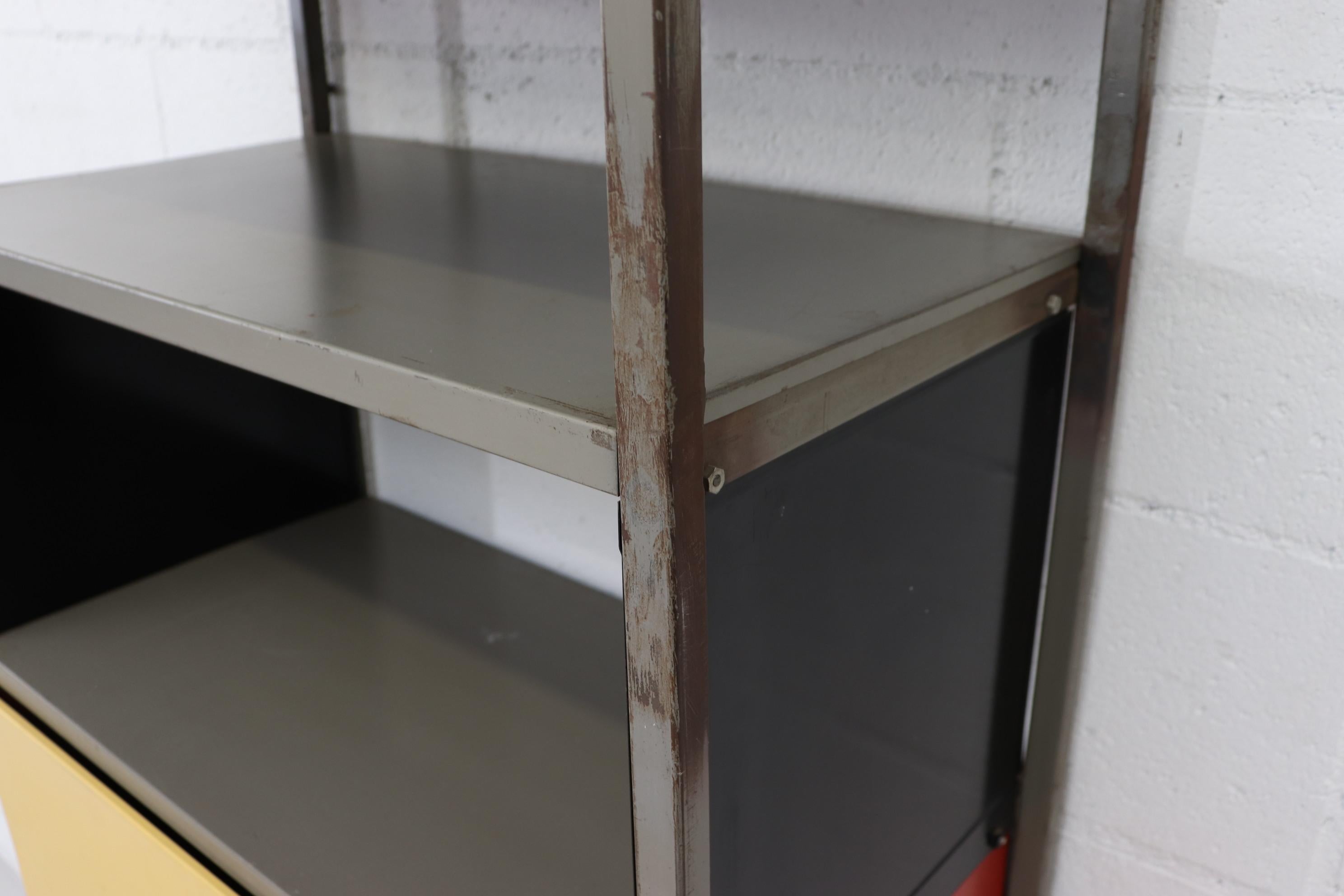 Wim Rietveld 663 Bookcase Cabinet for Gispen In Good Condition For Sale In Los Angeles, CA