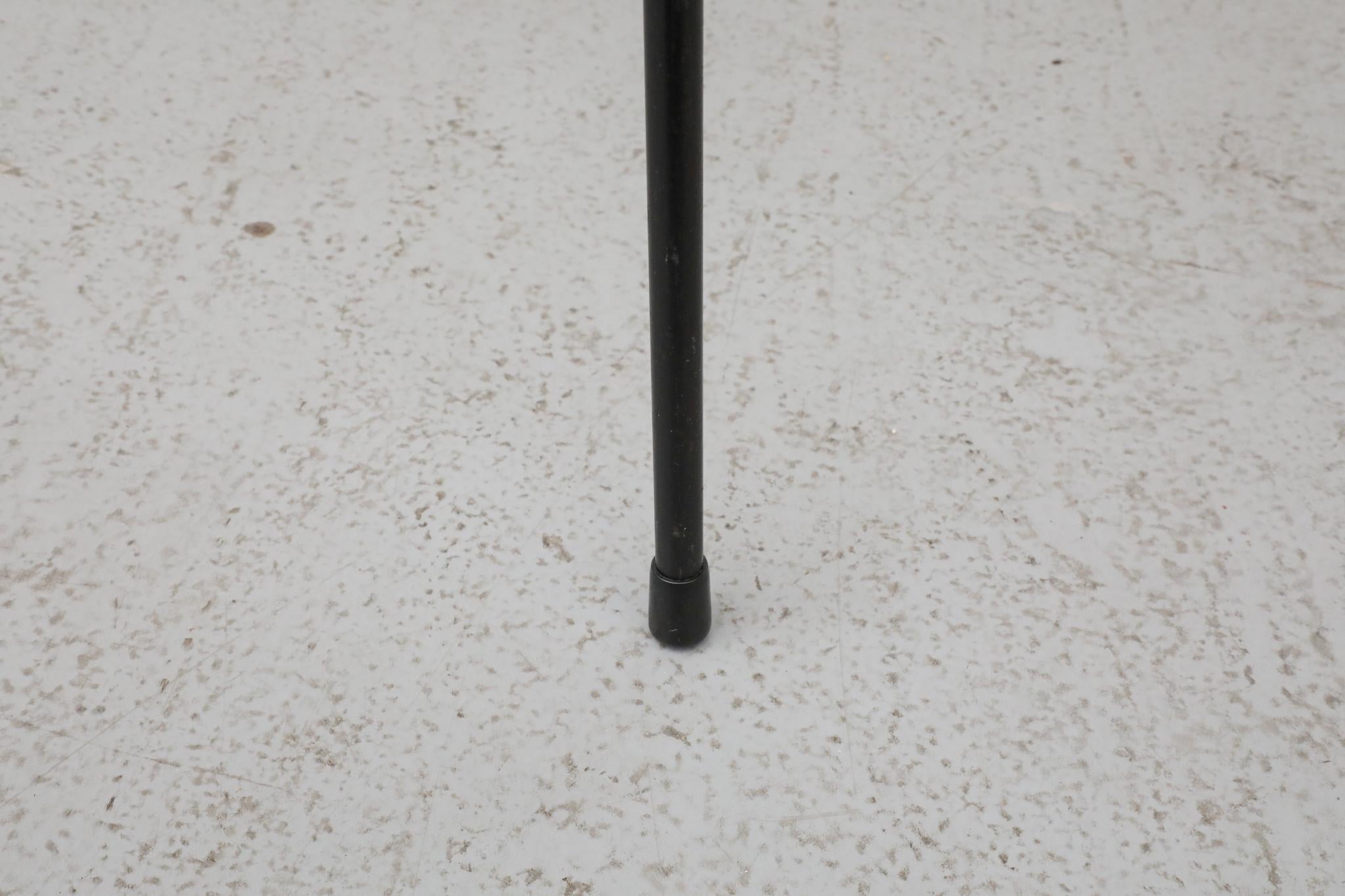 Wim Rietveld Mesa mosquitera extra alta con bandeja negra, Gispen, Países Bajos 1953 en venta 8