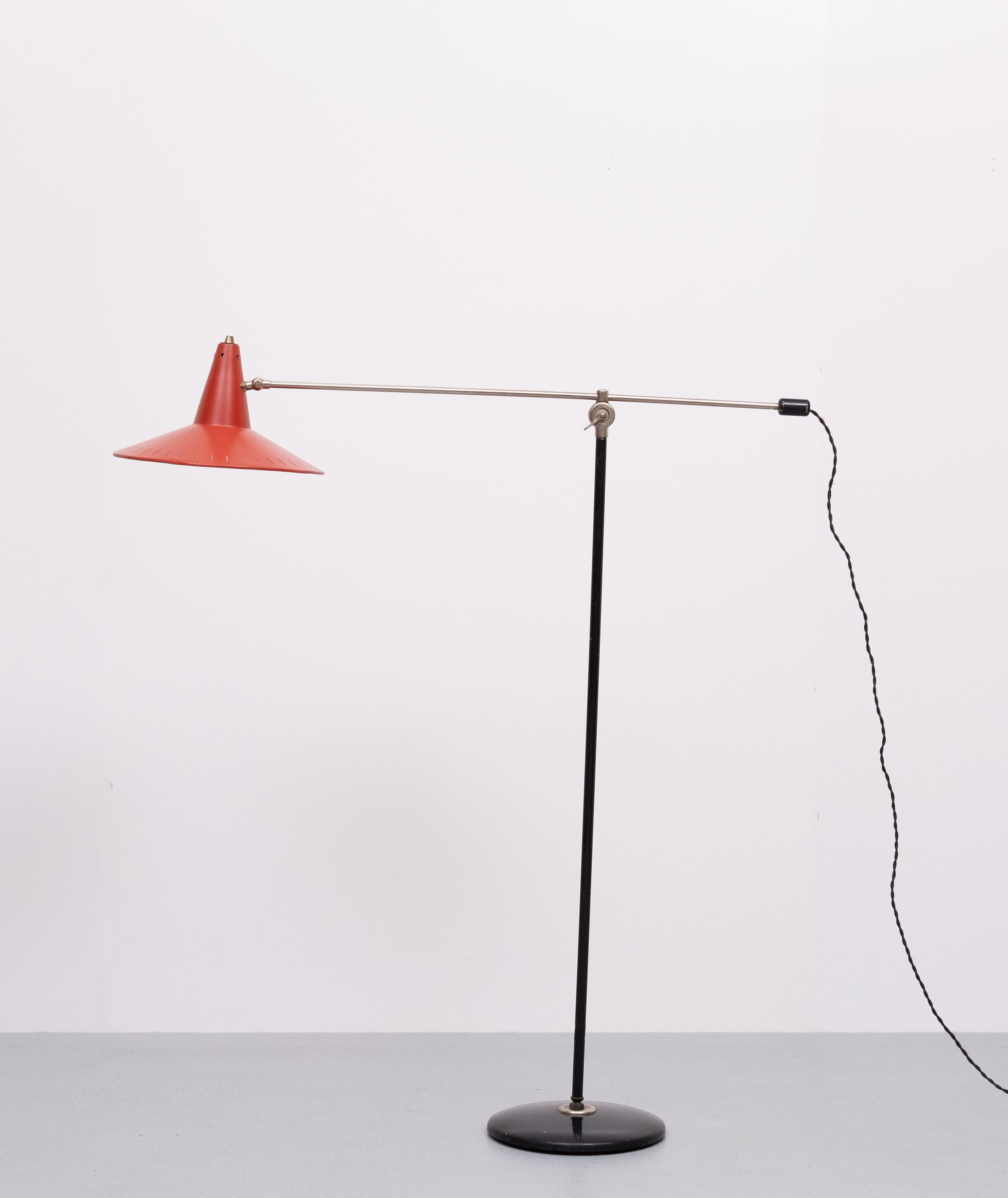 Wim Rietveld  lámpara de pie 1960 Holanda Holandés en venta