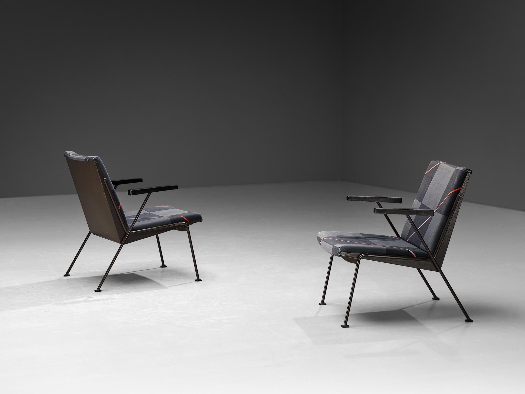 Dutch Wim Rietveld for Ahrend De Cirkel 'Oase' Lounge Chairs For Sale