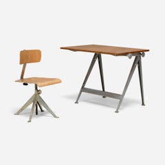 Wim Rietveld & Friso Kramer — Reply Drafting Desk Table and Task Chair