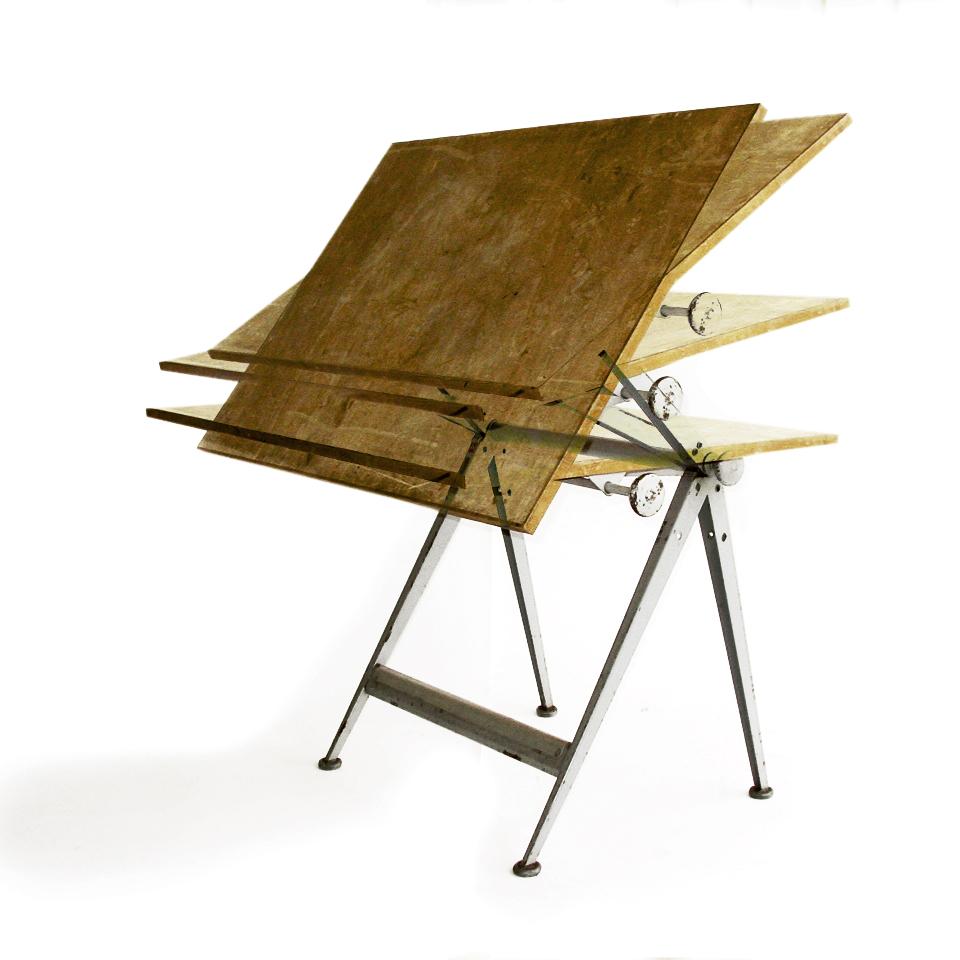 Dutch Wim Rietveld and Friso Kramer Reply Drafting Table 1959 Ahrend the Netherlands