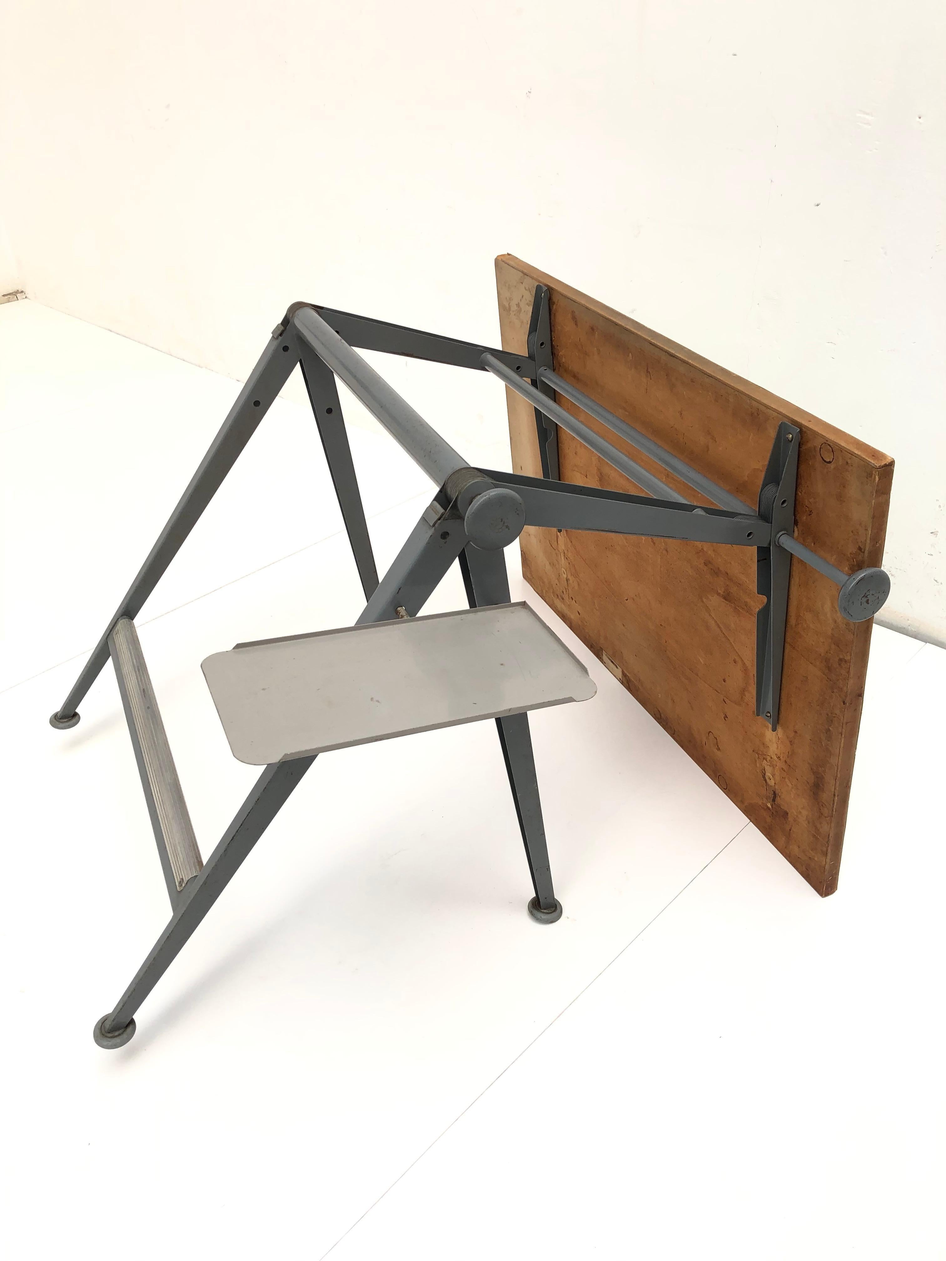Steel Wim Rietveld and Friso Kramer Reply Drafting Table 1959 Ahrend the Netherlands