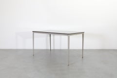 Wim Rietveld Industrial Dining or Task Table with Metal Frame and Formica Top