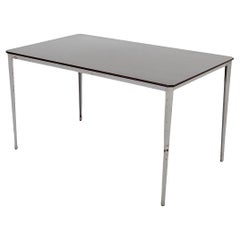 Wim Rietveld Industrial Dining or Task Table with Metal Frame and Formica Top