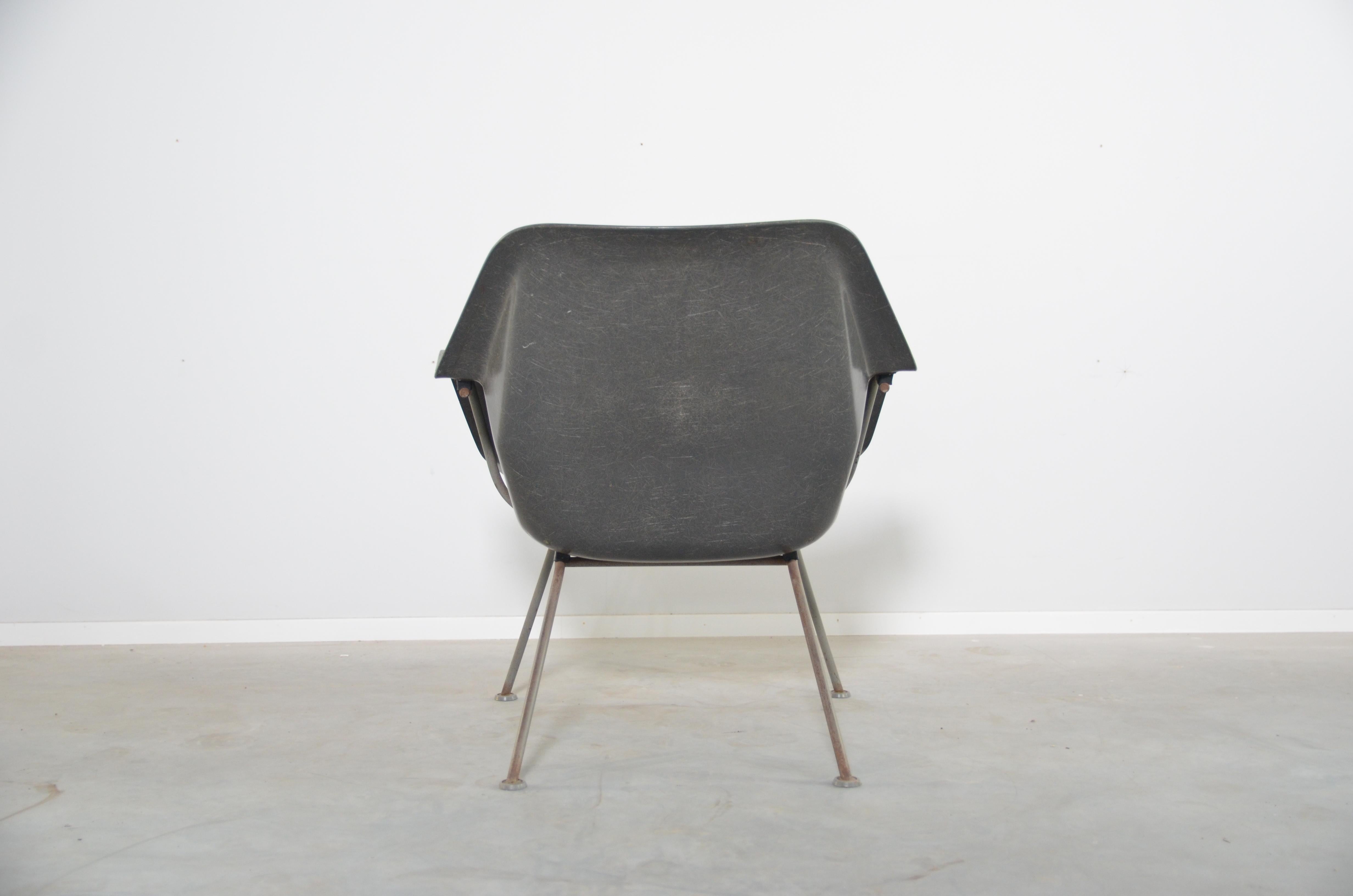 Mid-Century Modern Wim Rietveld Polyester Lounge Chair 416 for Gispen, Netherlands 
