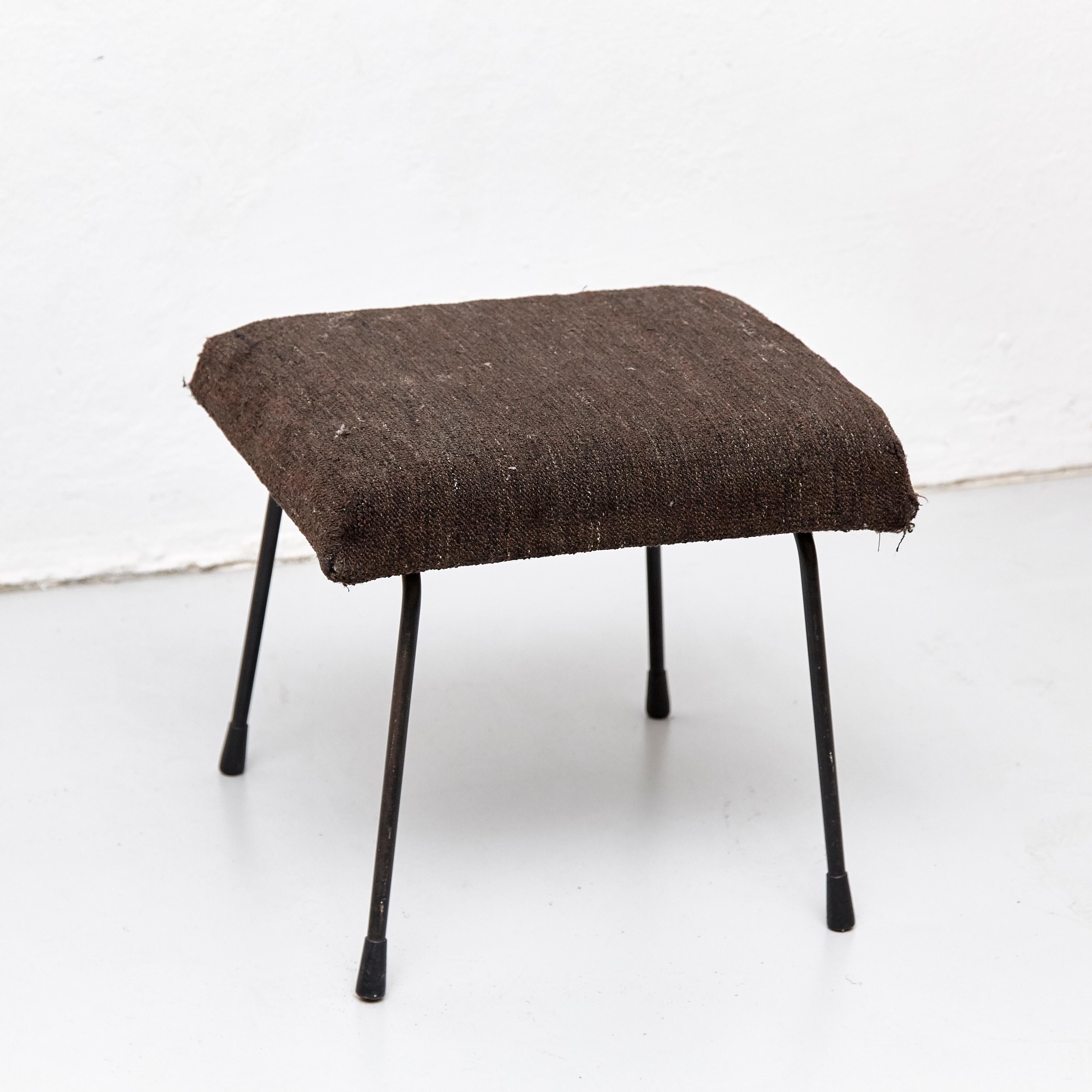 Dutch Wim Rietveld Mid-Century Modern Footstool