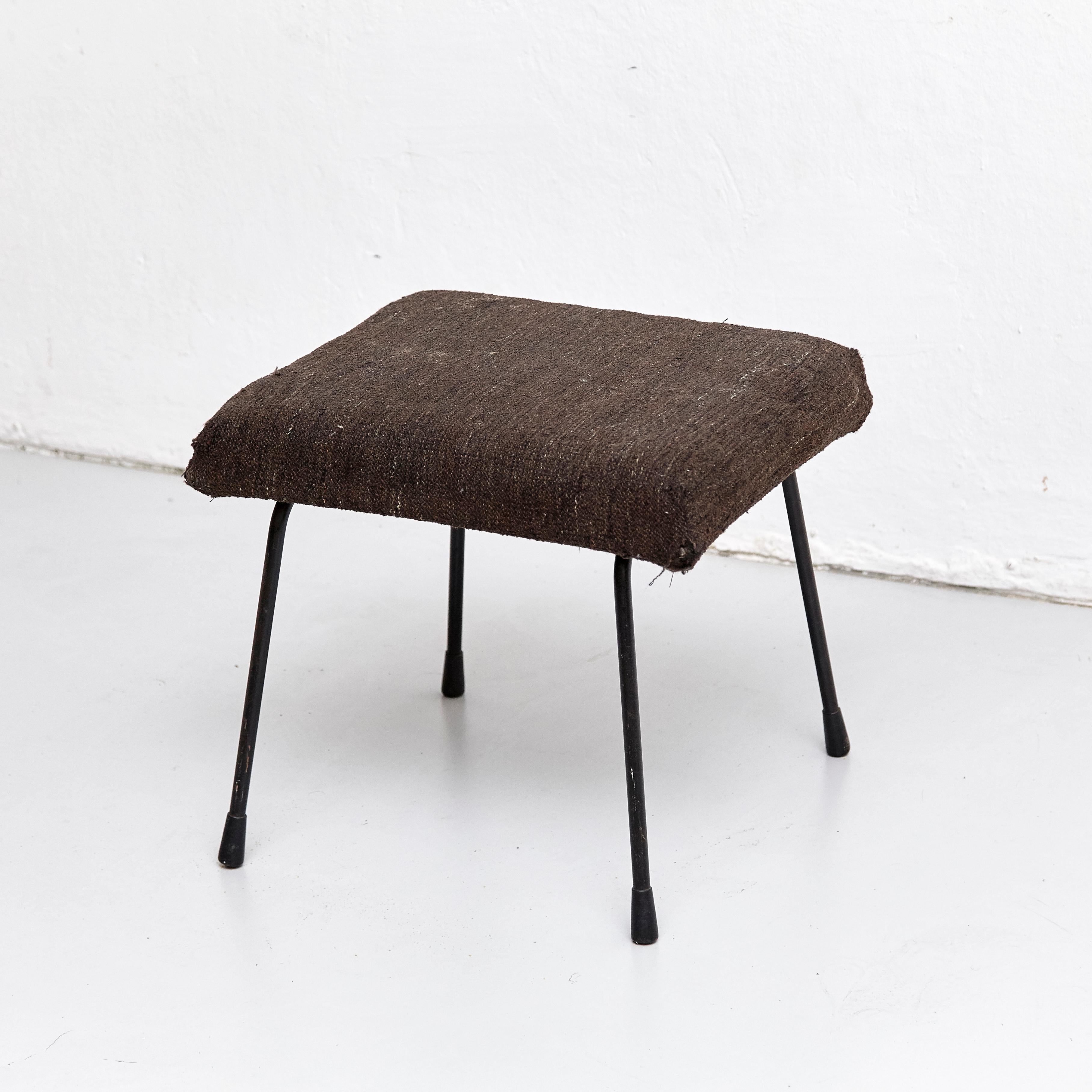 Wim Rietveld Mid-Century Modern Footstool In Fair Condition In Barcelona, Barcelona