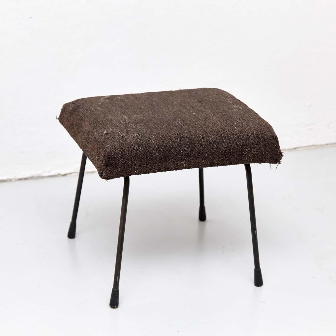 Wim Rietveld Mid-Century Modern Footstool In Fair Condition For Sale In Barcelona, Barcelona