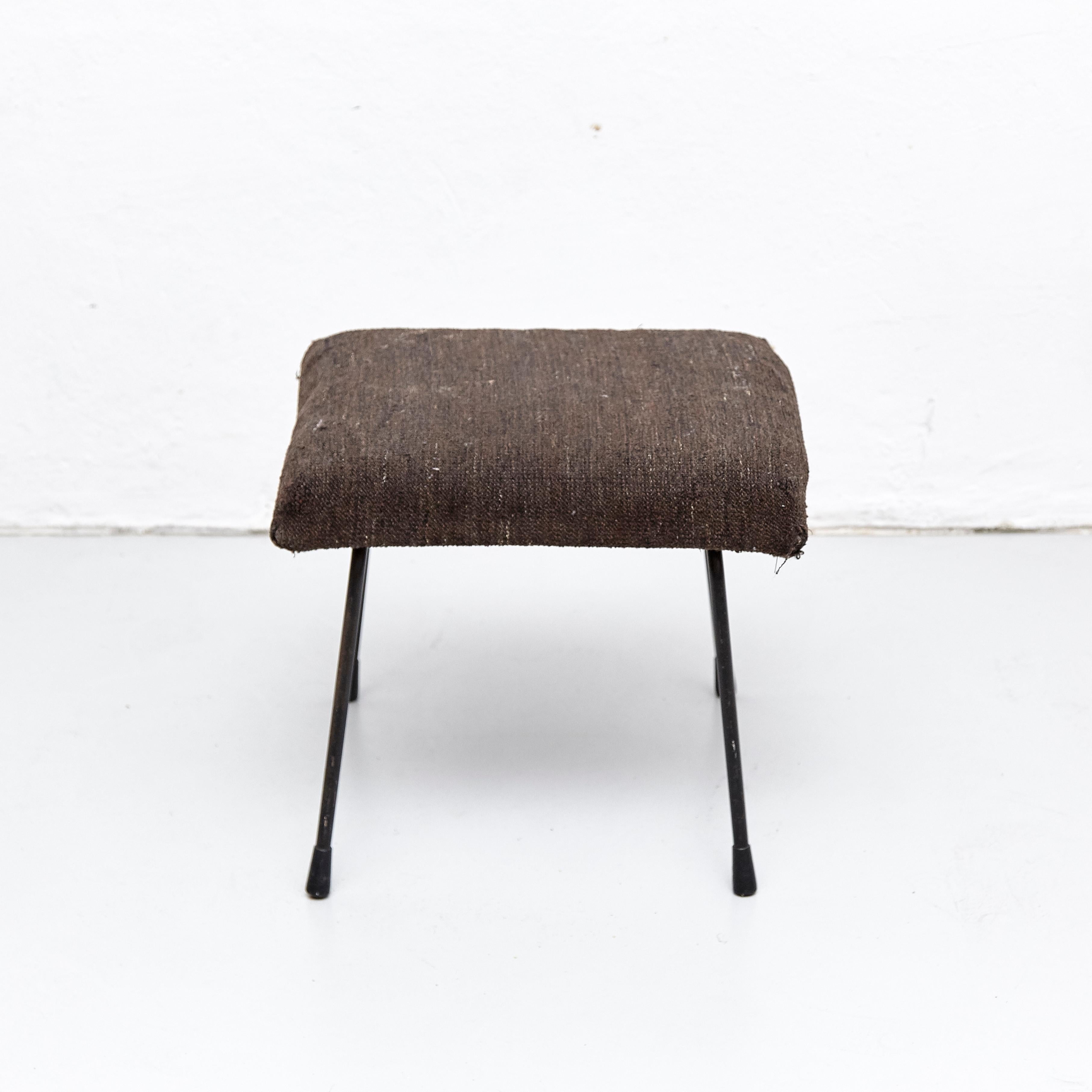 Metal Wim Rietveld Mid-Century Modern Footstool